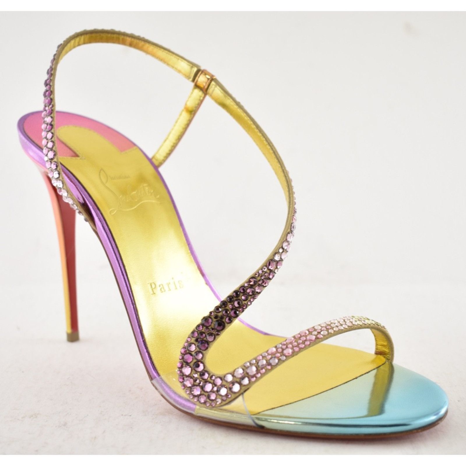 Christian Louboutin Christian Louboutin Rosalie Strass Boreal Sandal 38 Size US 8 / IT 38 - 6 Thumbnail