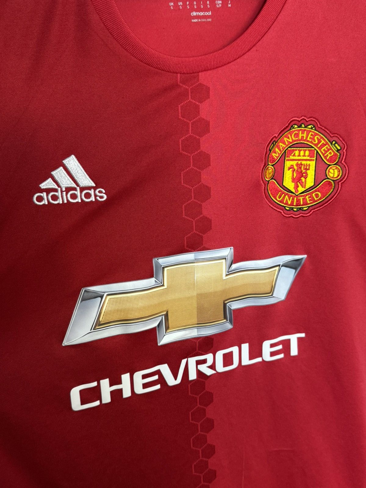 Adidas Manchester United 16/17 Home Pogba Football Jersey T-Shirt Size US S / EU 44-46 / 1 - 4 Thumbnail