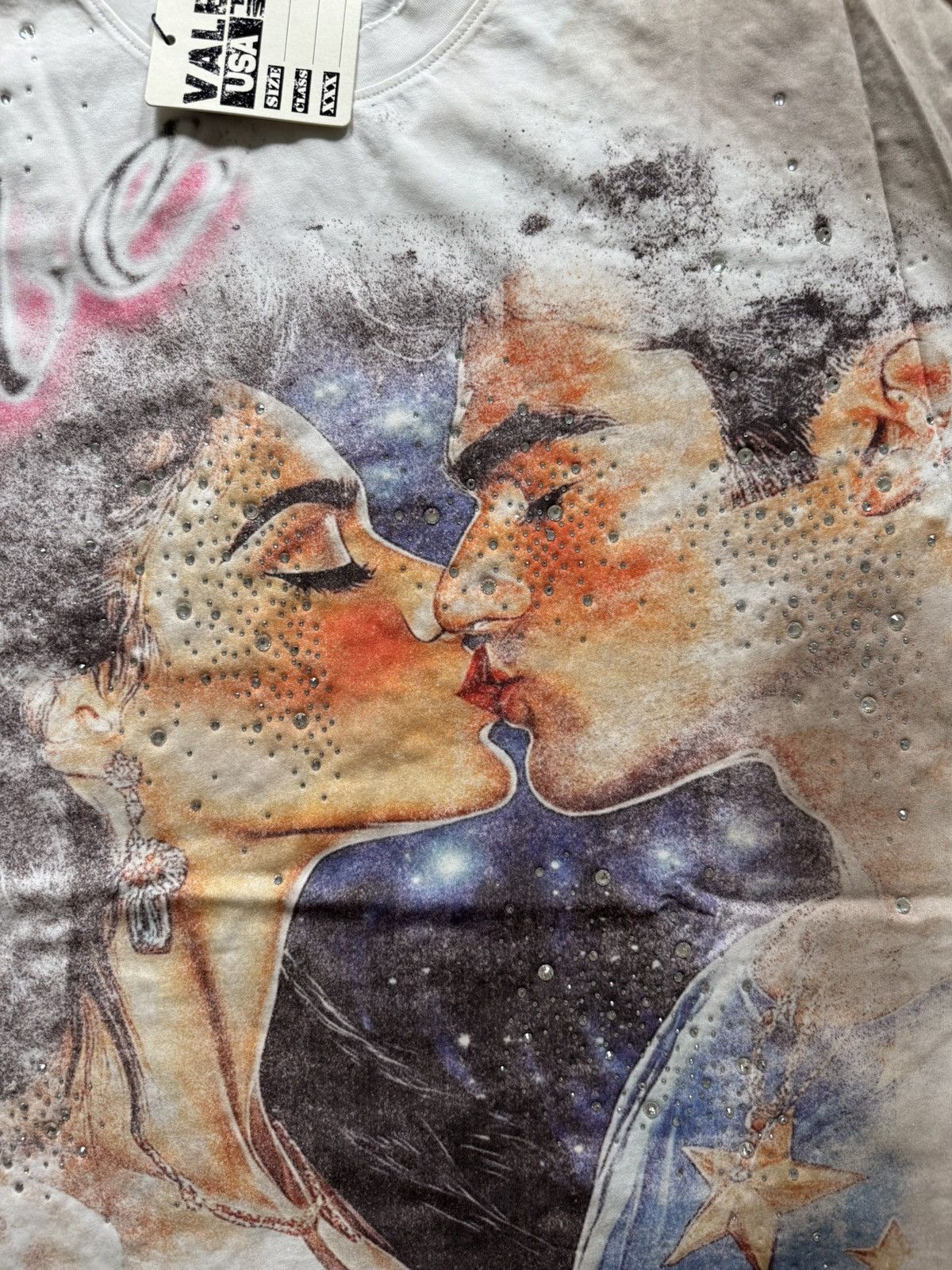 Vale Vale Forever Fated Yours Bling Tee White Valley Dreams Size US L / EU 52-54 / 3 - 2 Thumbnail