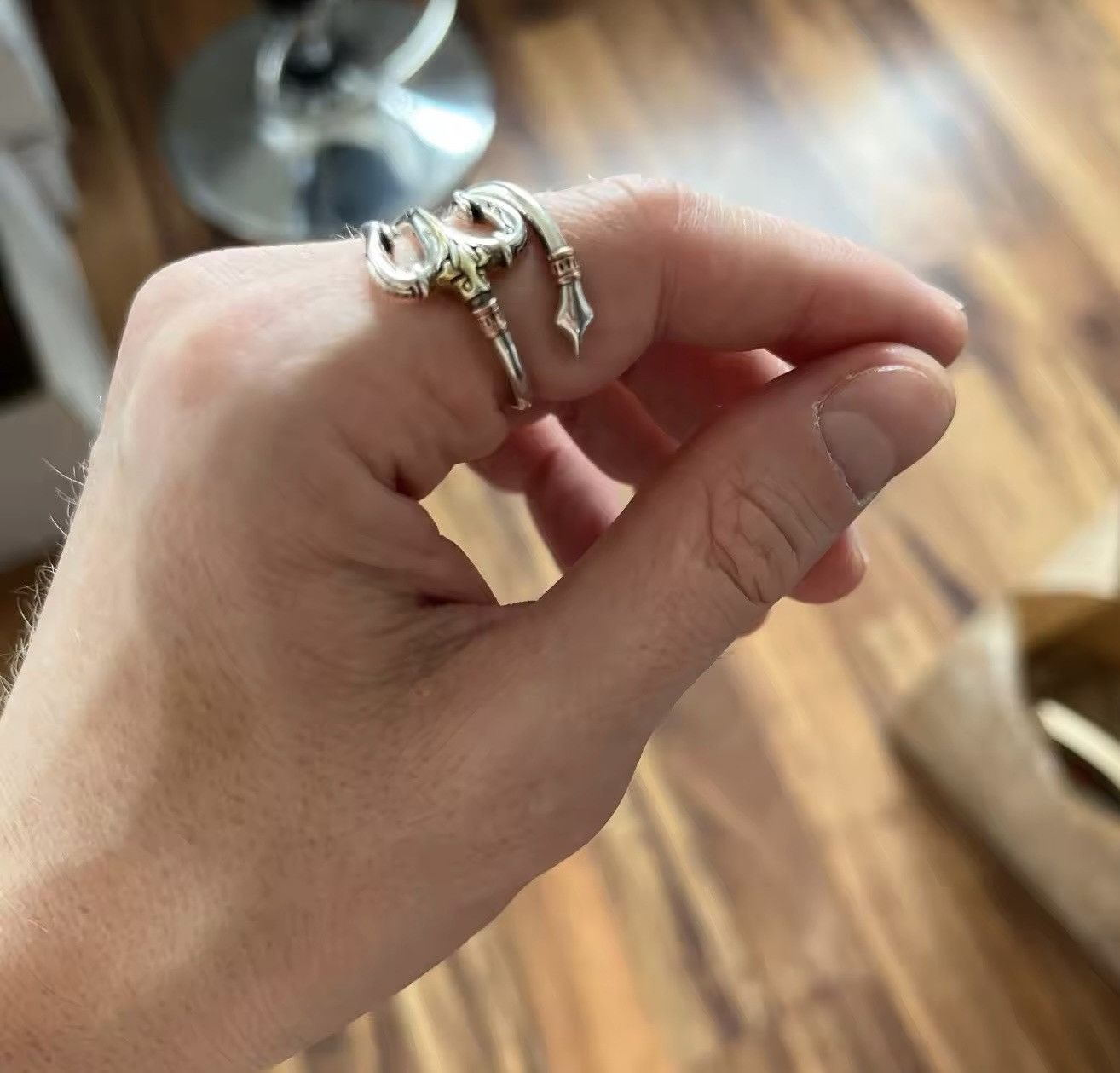 Jewelry × Vintage Triden of Poseidon Resizeable Ring Size ONE SIZE - 7 Thumbnail