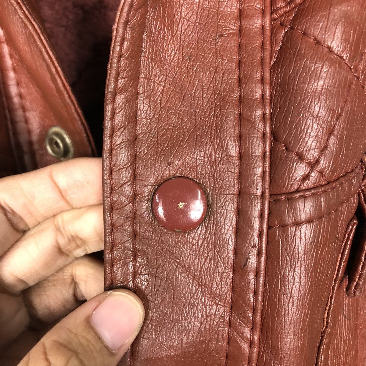 Japanese Brand Vintage Biker Genuine Leather Jacket Male Duds Issey Miyake Size US M / EU 48-50 / 2 - 17 Thumbnail