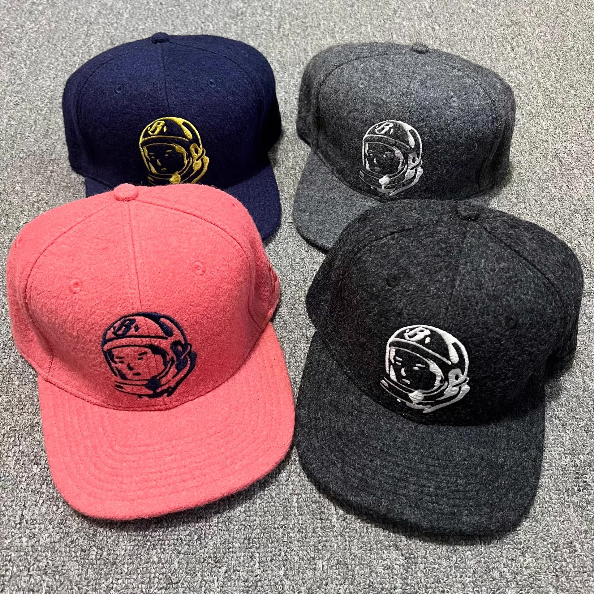 Billionaire Boys Club BBC EU Embroidered Astronaut Wool Blend Baseball Cap Q7 Size ONE SIZE - 9 Thumbnail