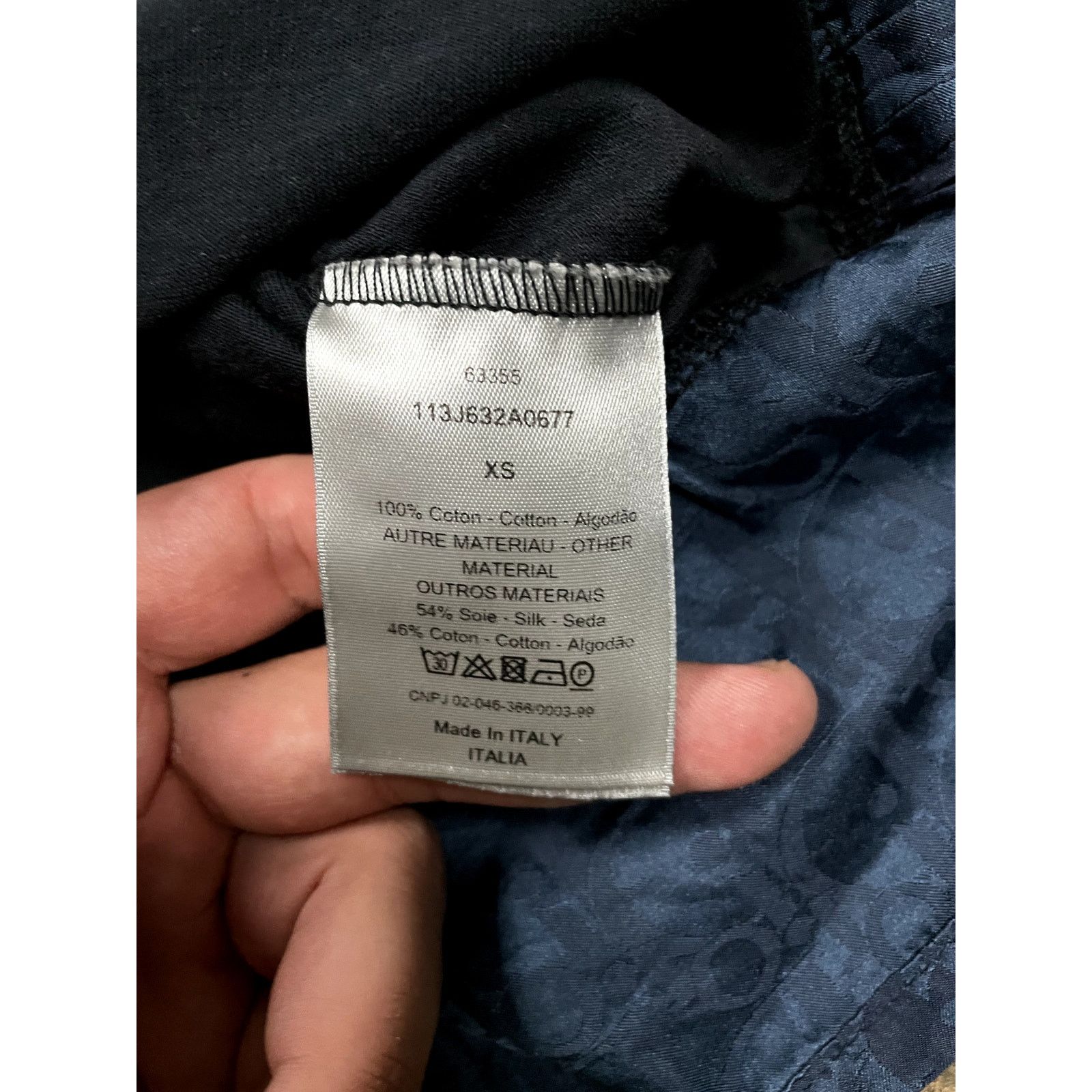 Dior Dior Navy Tee Oblique XS Used Size US XS / EU 42 / 0 - 3 Thumbnail