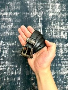 Saint Laurent Paris Saint Laurent 14ss black engraved belt Size ONE SIZE - 1 Thumbnail