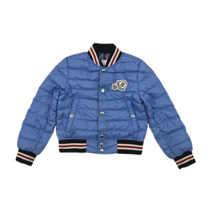 Moncler Moncler Kids Blue Solid Casual Puffer Jacket Size US XXS / EU 40 - 1 Thumbnail
