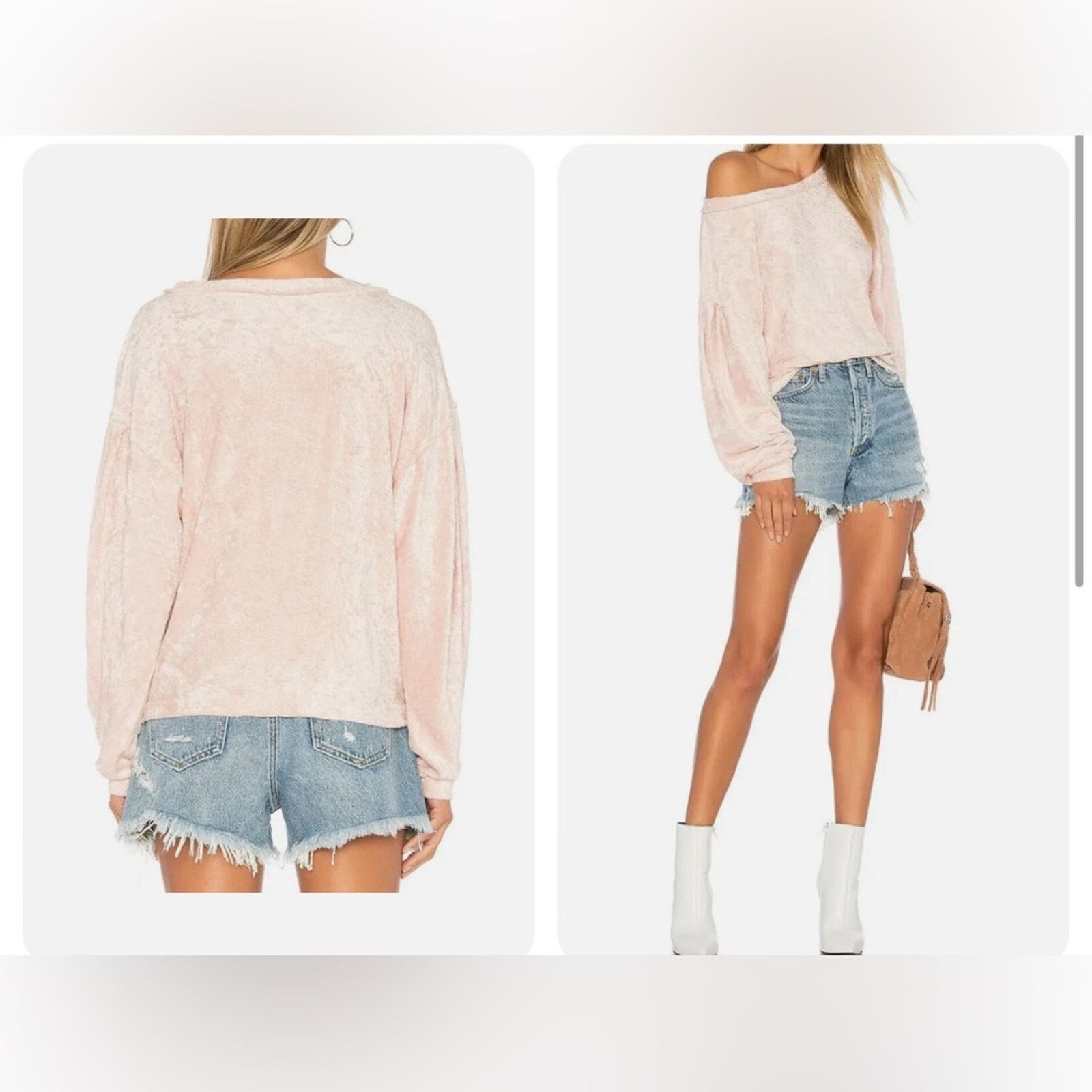 Free People Free People We the Free Milan Layering Crushed Velvet Top Size XS / US 0-2 / IT 36-38 - 9 Thumbnail