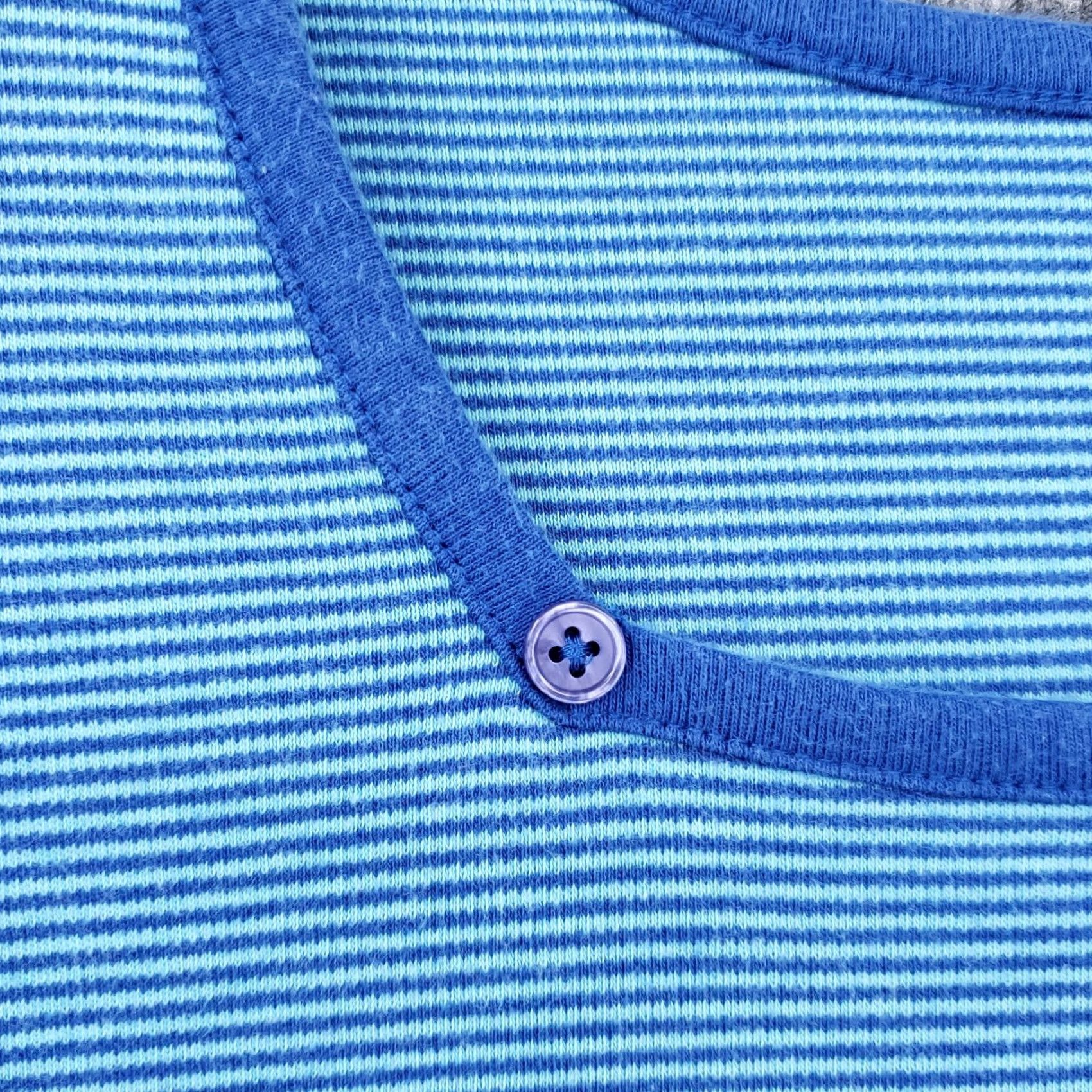 Vintage Coral Bay Sweater Womens 2X Plus Blue Cotton Striped Casual Long Sleeve Size XXL / US 16-18 / IT 52-54 - 3 Thumbnail