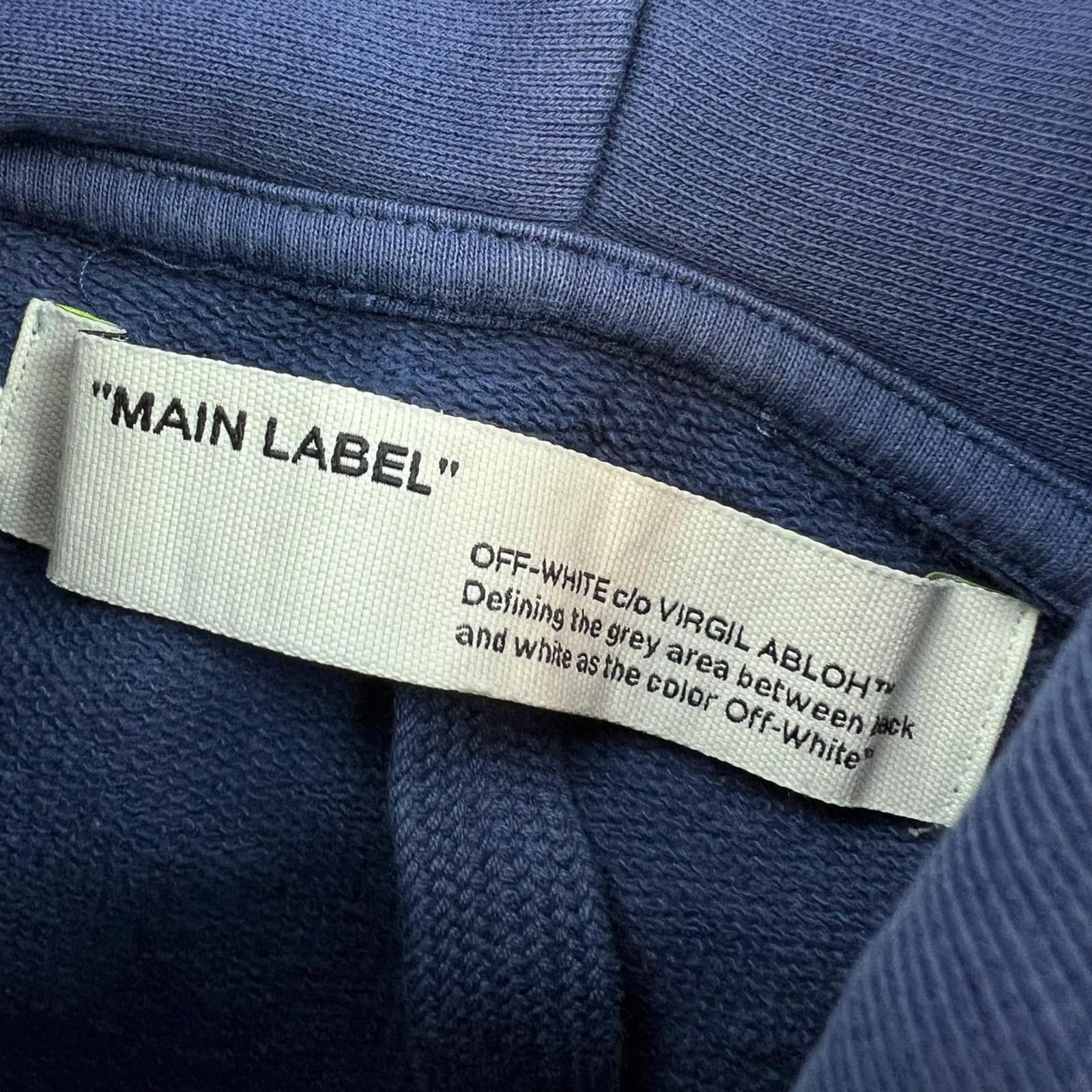 Off-White Off-White Skeletons Blue Hoodie Size US S / EU 44-46 / 1 - 5 Thumbnail