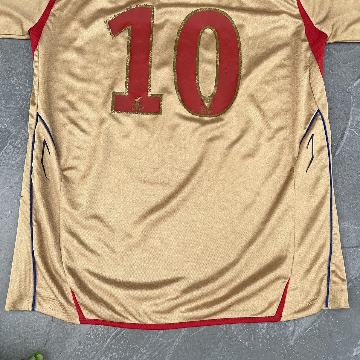 Vintage 2007-08 OLYMPIQUE LYONNAIS AWAY JERSEY (#10 BENZEMA Size US M / EU 48-50 / 2 - 13 Thumbnail