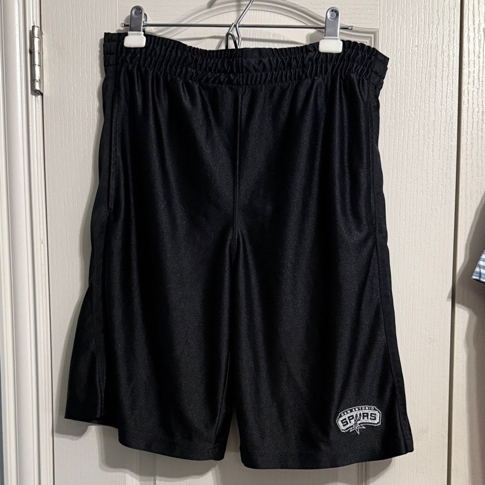 NBA Vintage 90s NBA San Antonio Spurs Black Basketball Shorts M Size US 34 / EU 50 - 2 Thumbnail