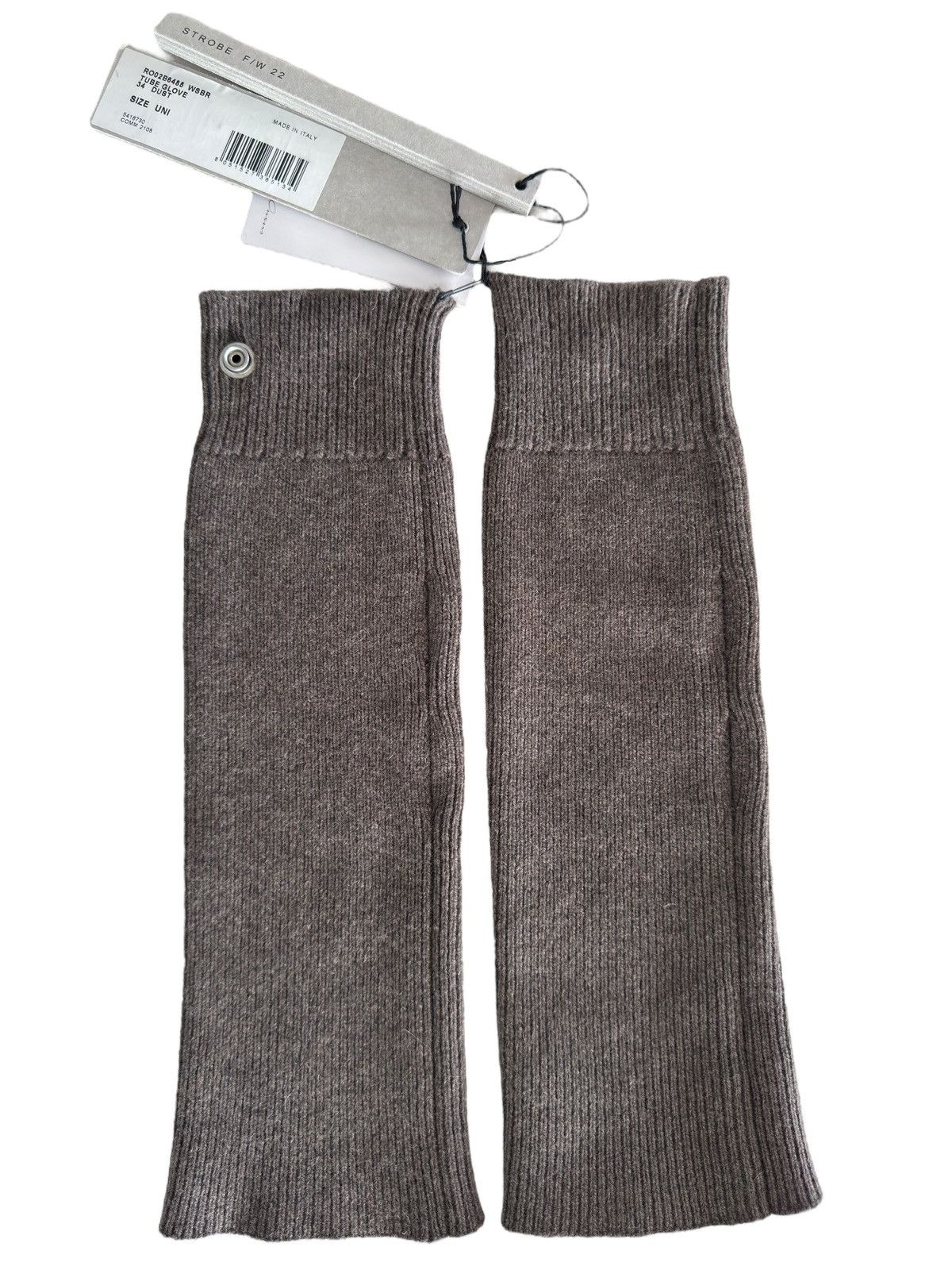 image of Rick Owens Cashmere Dust Hand Warmers/gloves in Brown, Men's
