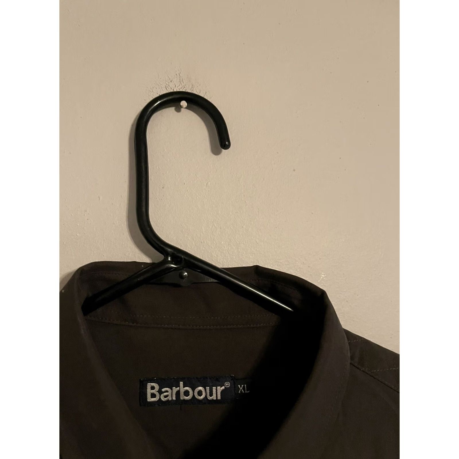 Barbour VINTAGE Barbour Olive Green Polyester L/S Button Up Vented Guide Shirt - Men's XLarge XL Size US XL / EU 56 / 4 - 4 Thumbnail
