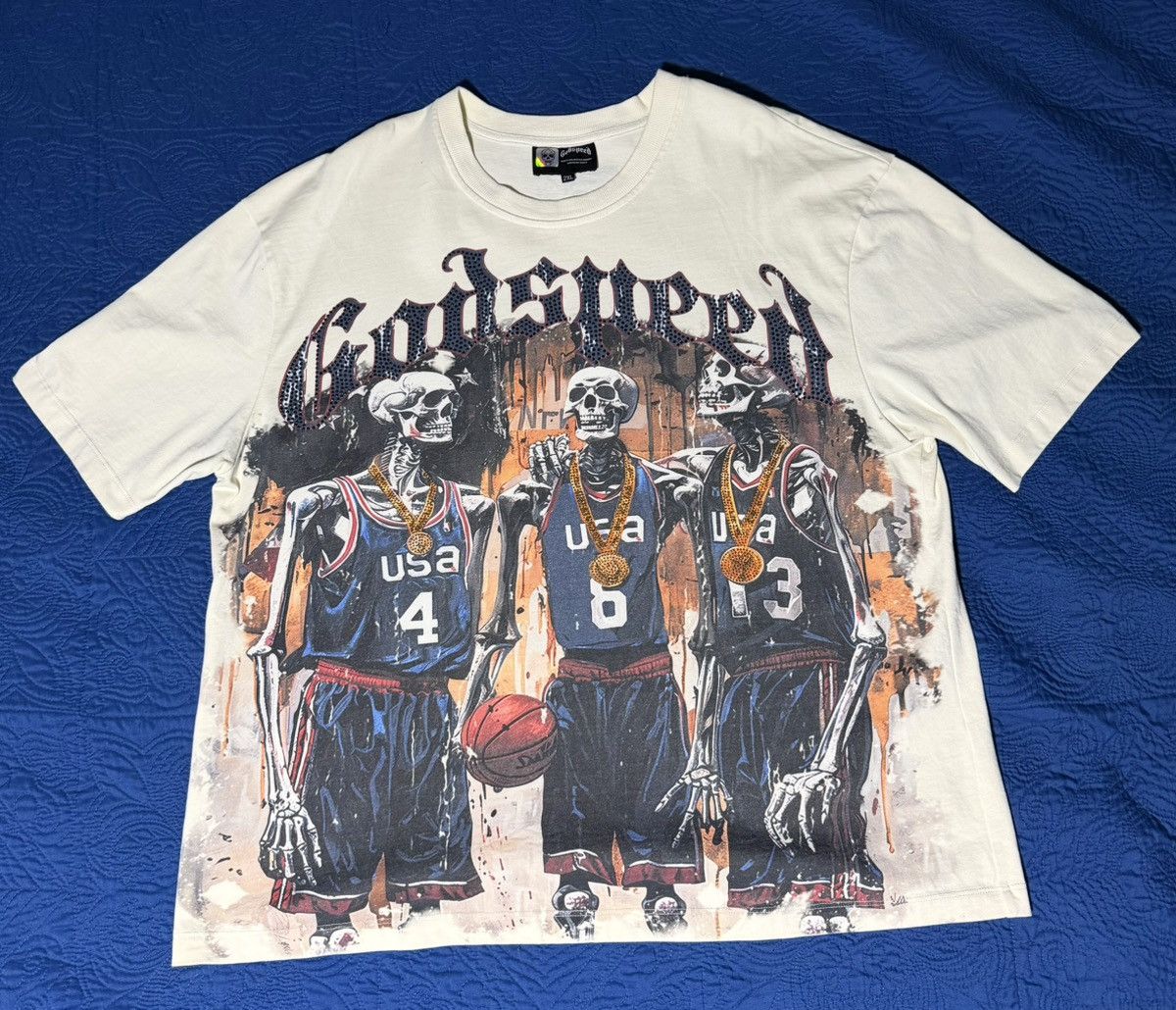 Godspeed Godspeed New York Dream Team 24 VVS Tee- Bone Size XXL Size US XXL / EU 58 / 5 - 1 Thumbnail