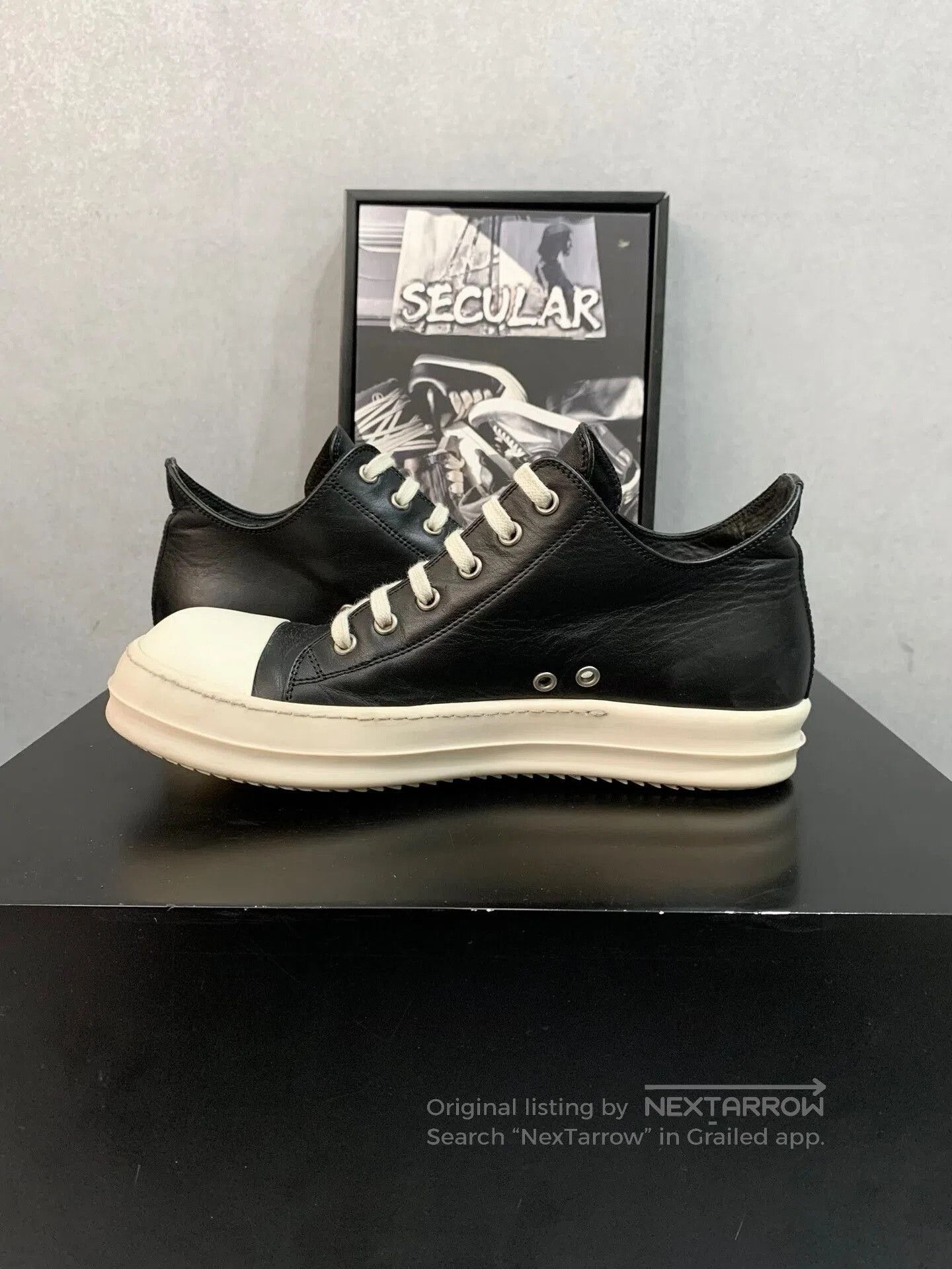 Rick Owens Rick Owens Leather Low. Size US 8.5 / EU 41-42 - 6 Thumbnail