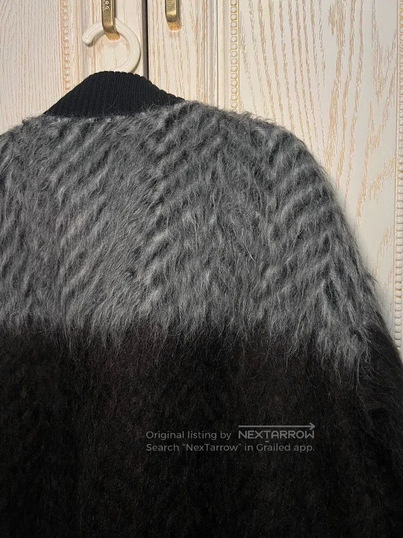 Dries Van Noten Dries Van Noten Colorblock Mohair Bomber. Size US L / EU 52-54 / 3 - 6 Thumbnail