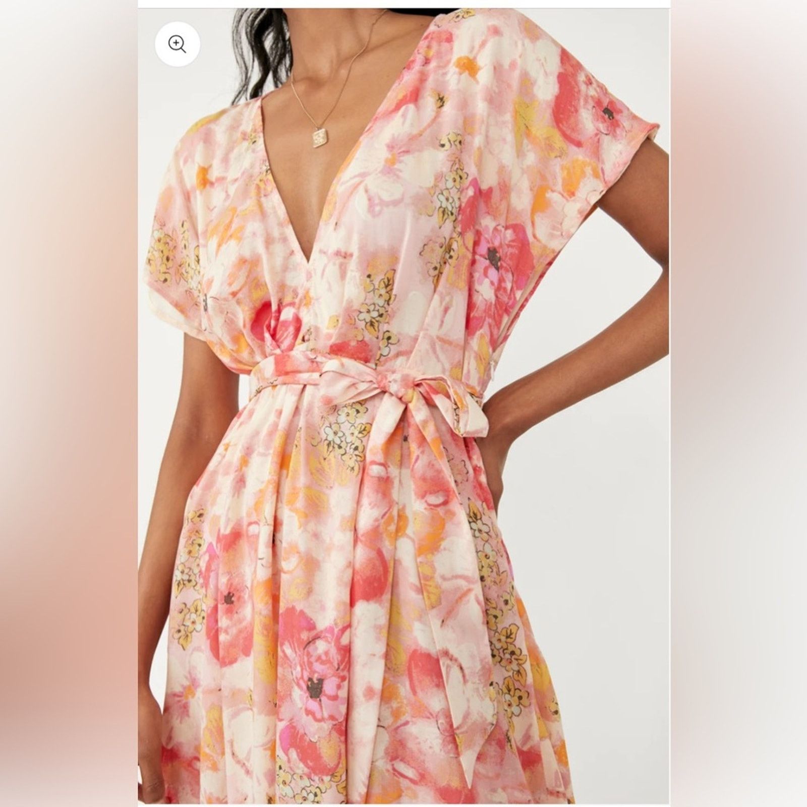 Free People NWT Freddie tie mini dress by Free People Size L / US 10 / IT 46 - 4 Thumbnail