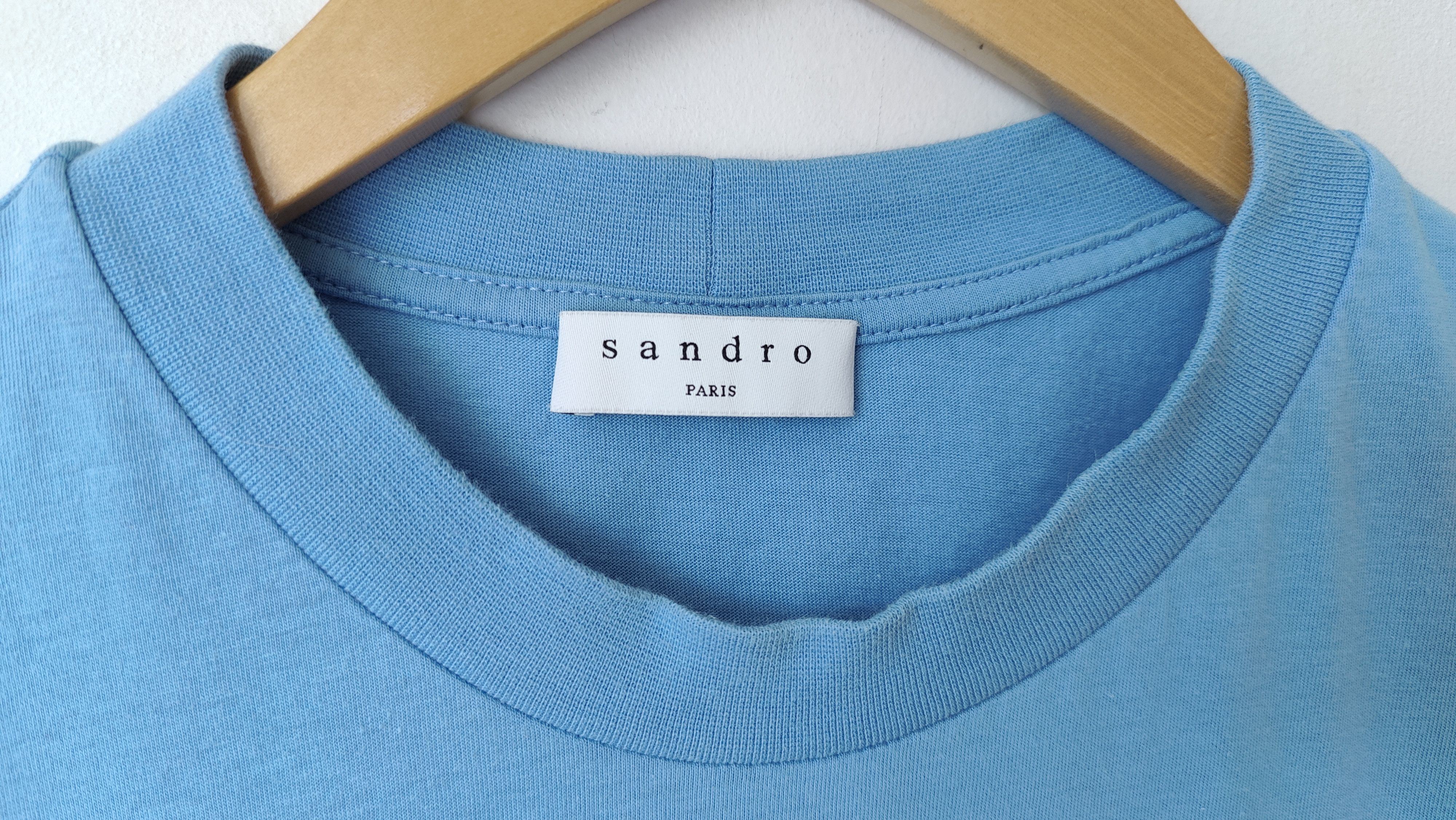 Sandro Sandro Paris Baby Blue Spell Tshirt Size US S / EU 44-46 / 1 - 3 Thumbnail