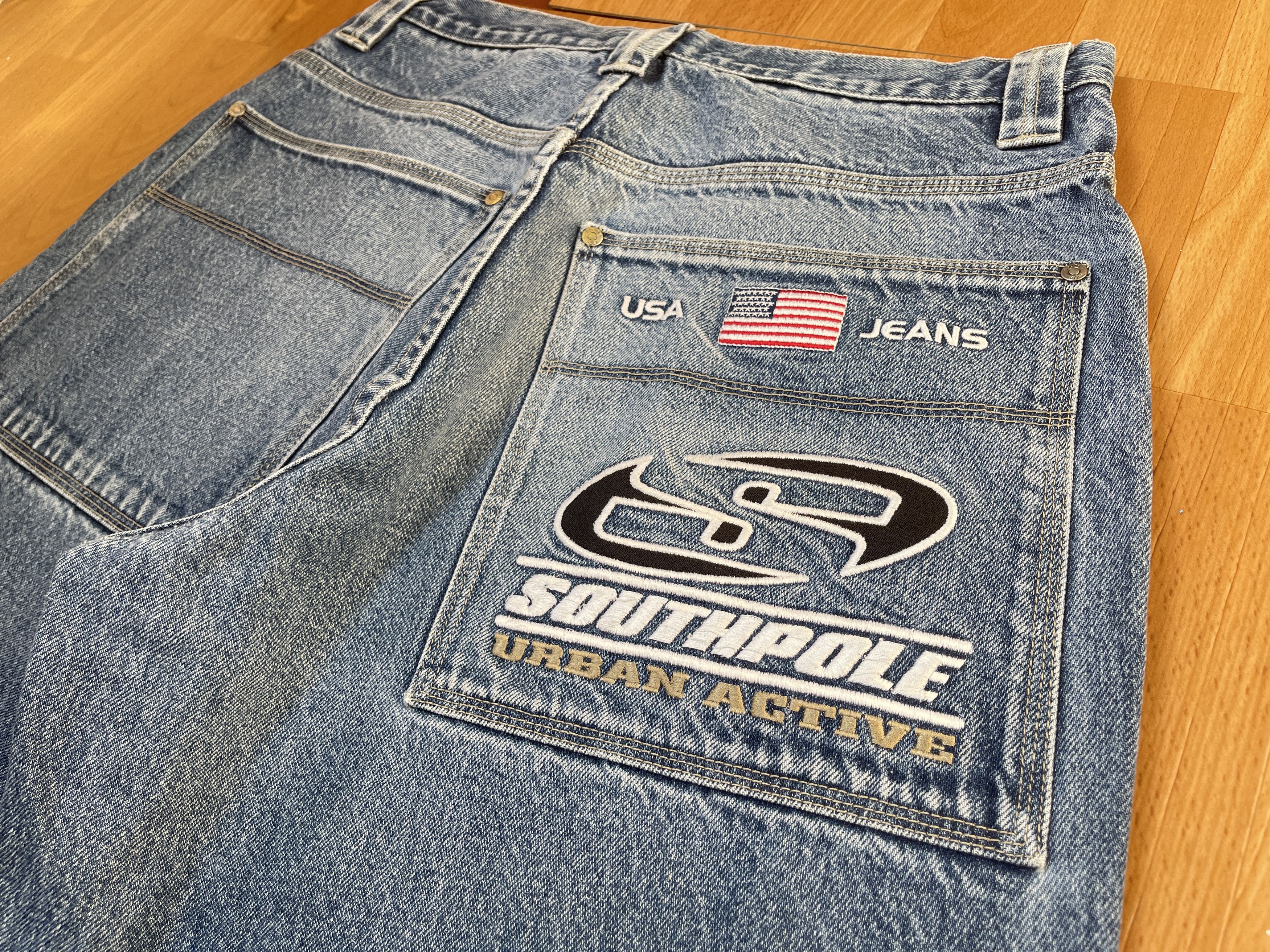 Southpole Southpole jeans, baggy vintage South Pole 90s hip hop Y2K 34 Size US 34 / EU 50 - 6 Thumbnail