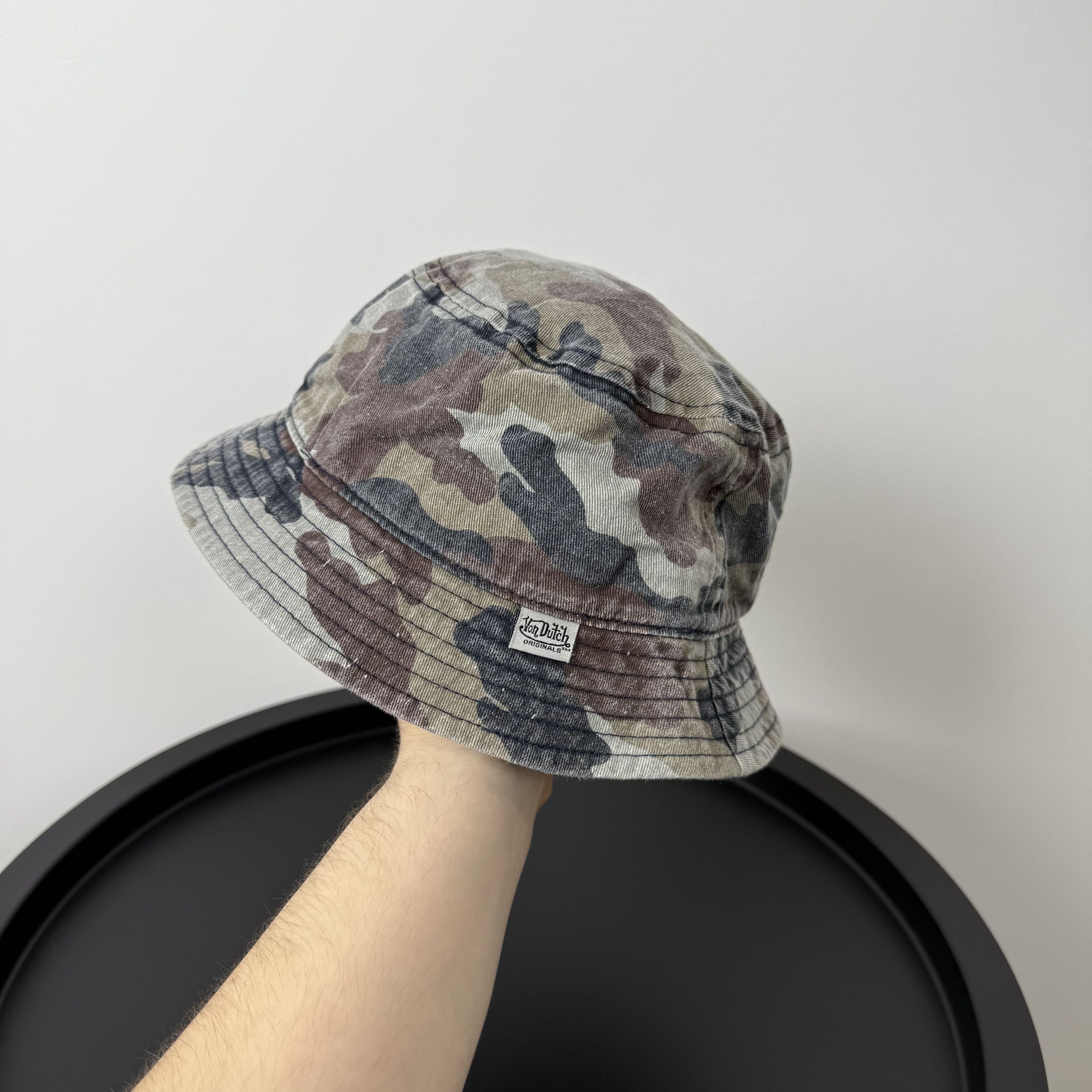 Von Dutch Vintage Von Dutch 90s Camouflage Camo Bucket Hat Cap Size ONE SIZE - 5 Thumbnail