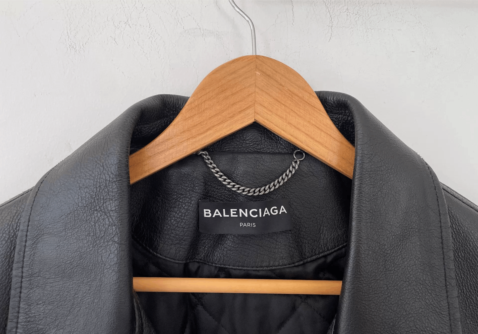 Balenciaga Balenciaga 17FW Men's VintageWashed Biker Leather Jacket Ｑ21 Size US L / EU 52-54 / 3 - 7 Thumbnail