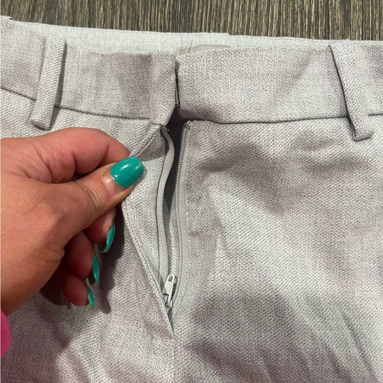 H&M H&M Womens Suit Pants Tapered Leg Mid-Rise Slim Fit Size 2 Size 26" / US 2 / IT 38 - 11 Thumbnail