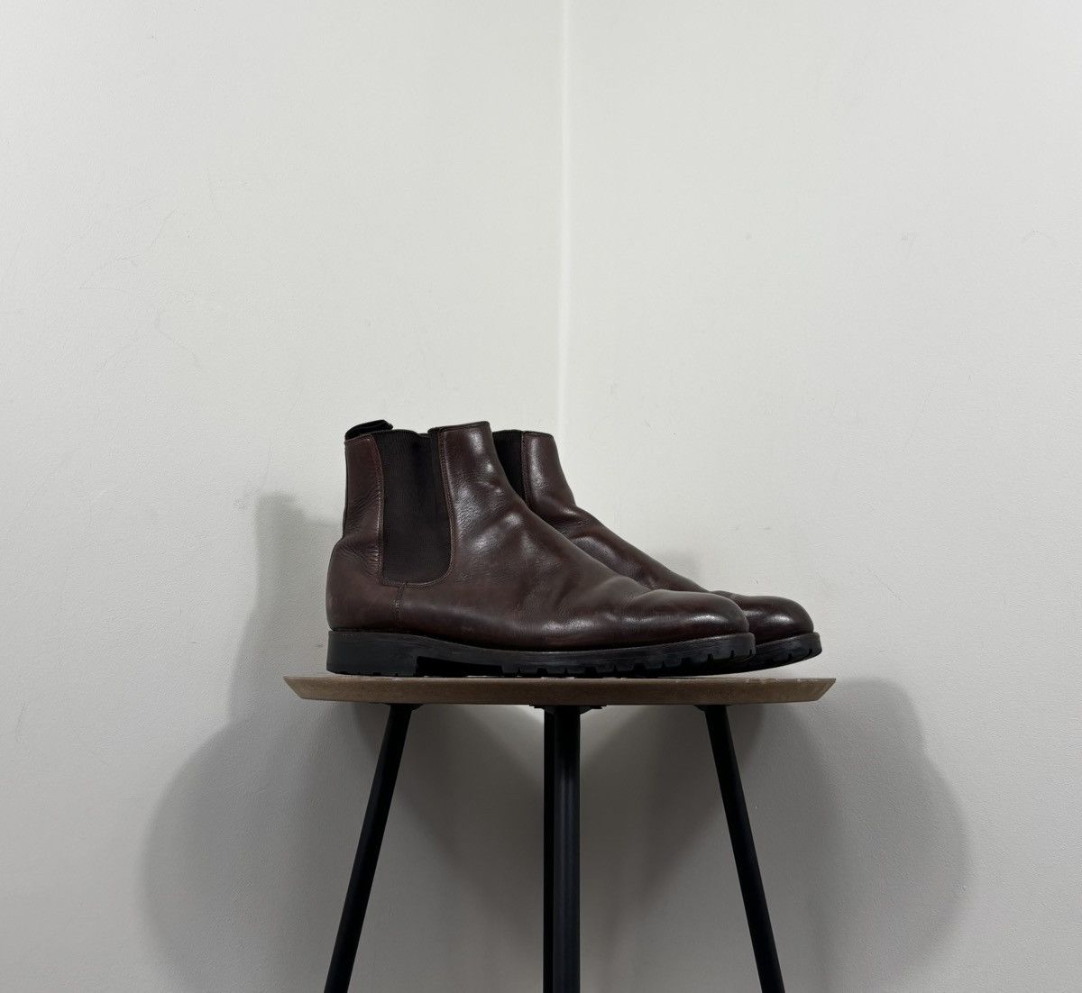 Ed Meier Munich Men’s Dark Brown Leather Ankle Chelsea Boots