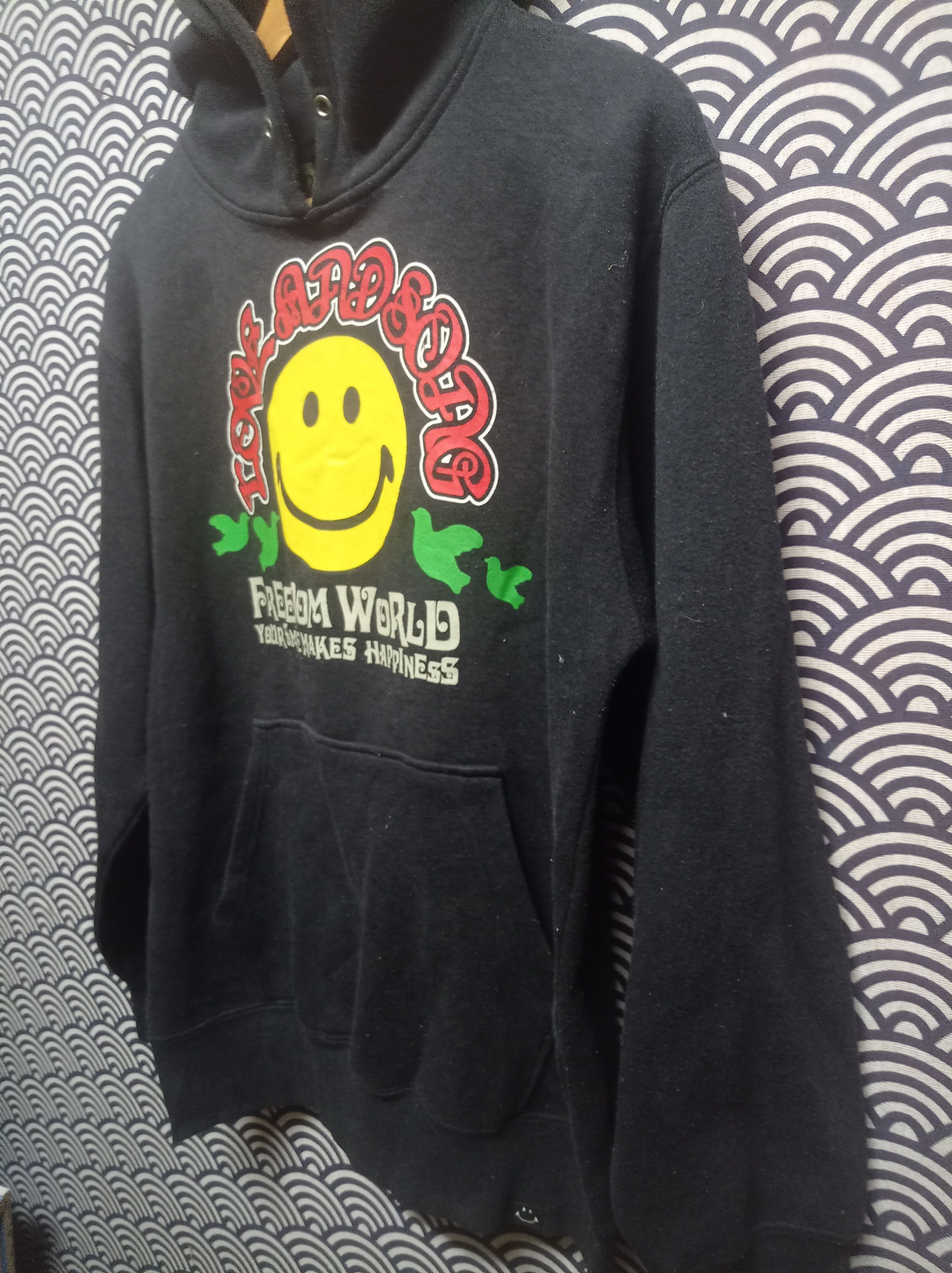 Japanese Brand Home boys smile love and peace hoodie #GB2 Size US L / EU 52-54 / 3 - 2 Thumbnail