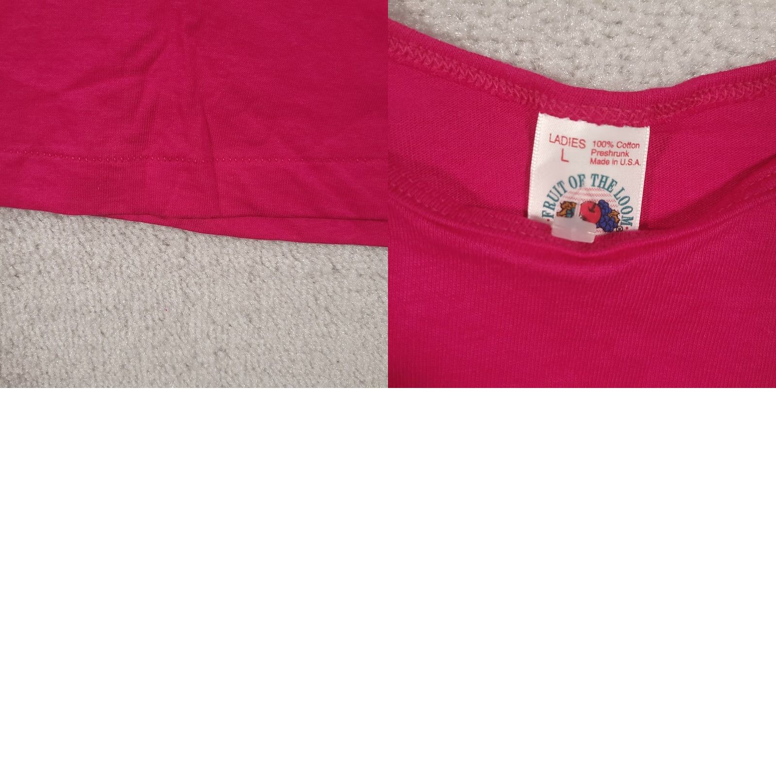 Fruit Of The Loom VINTAGE Fruit of the Loom Pink Blank Tank Top Womens Large 100% Cotton USA Tank Top 80s 90s Vintage Shirt Womens Size L / US 10 / IT 46 - 8 Thumbnail