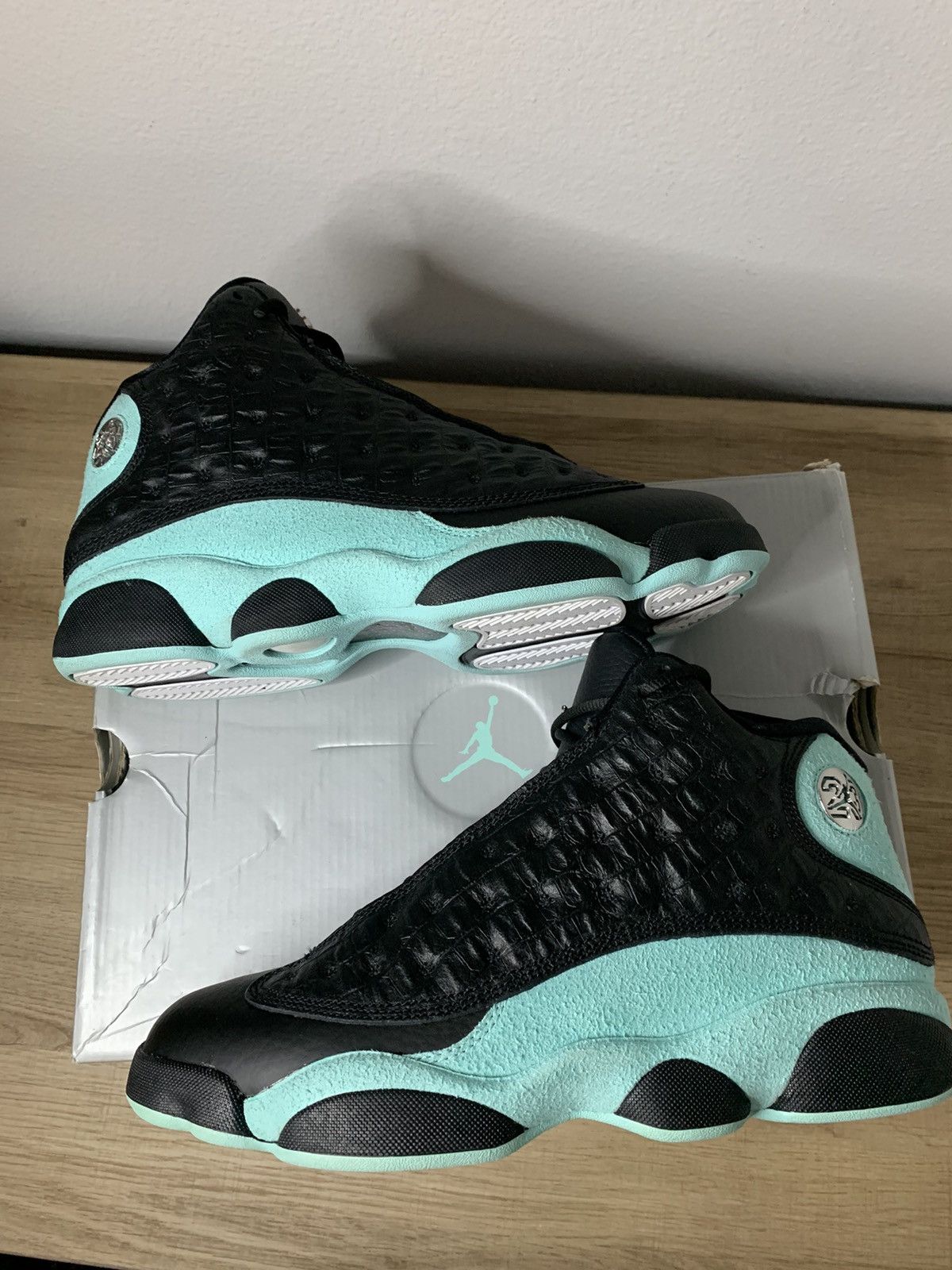 air jordan 13 retro island green