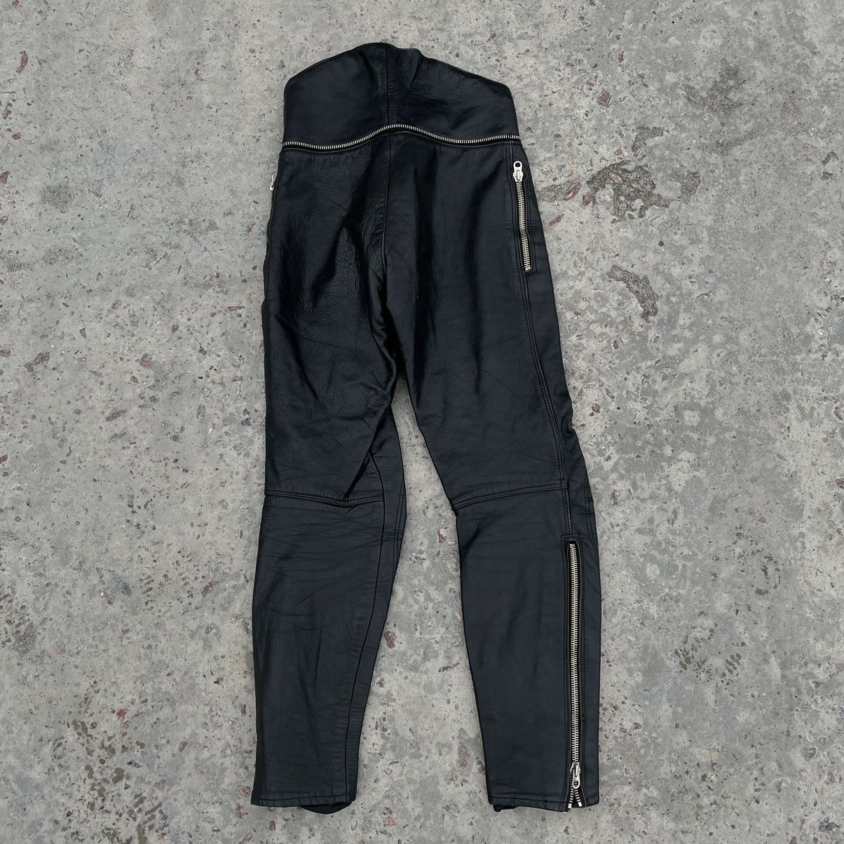Vintage Vintage Moto Pants Real Leather Y2K 90s USA style Size US 28 / EU 44 - 2 Thumbnail