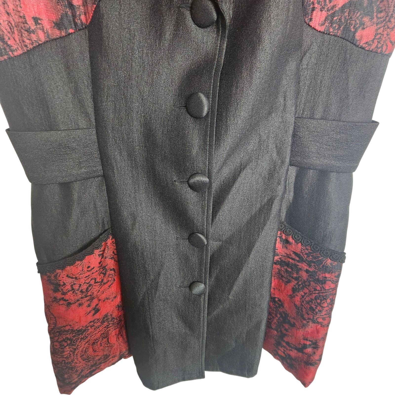 Vintage Vintage ICINOO Womens Silk Vest Size S Whimsigoth Steampunk Size M / US 6-8 / IT 42-44 - 3 Thumbnail