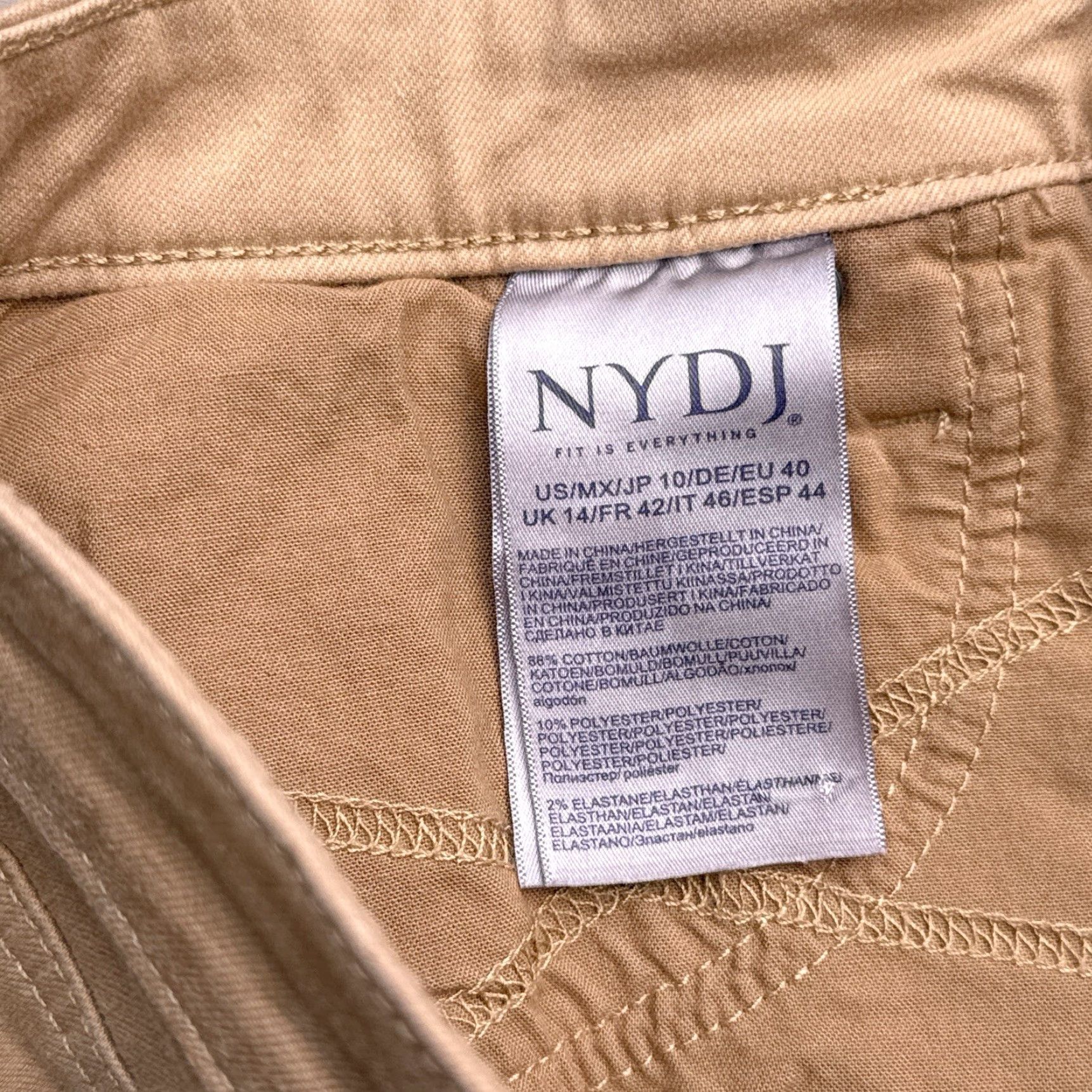NYDJ NYDJ Jeans Womens 10 Slim Mid Rise Stretch 5-Pocket Denim Brown City Nydj Sheri Size 32" / US 10 / IT 46 - 5 Thumbnail