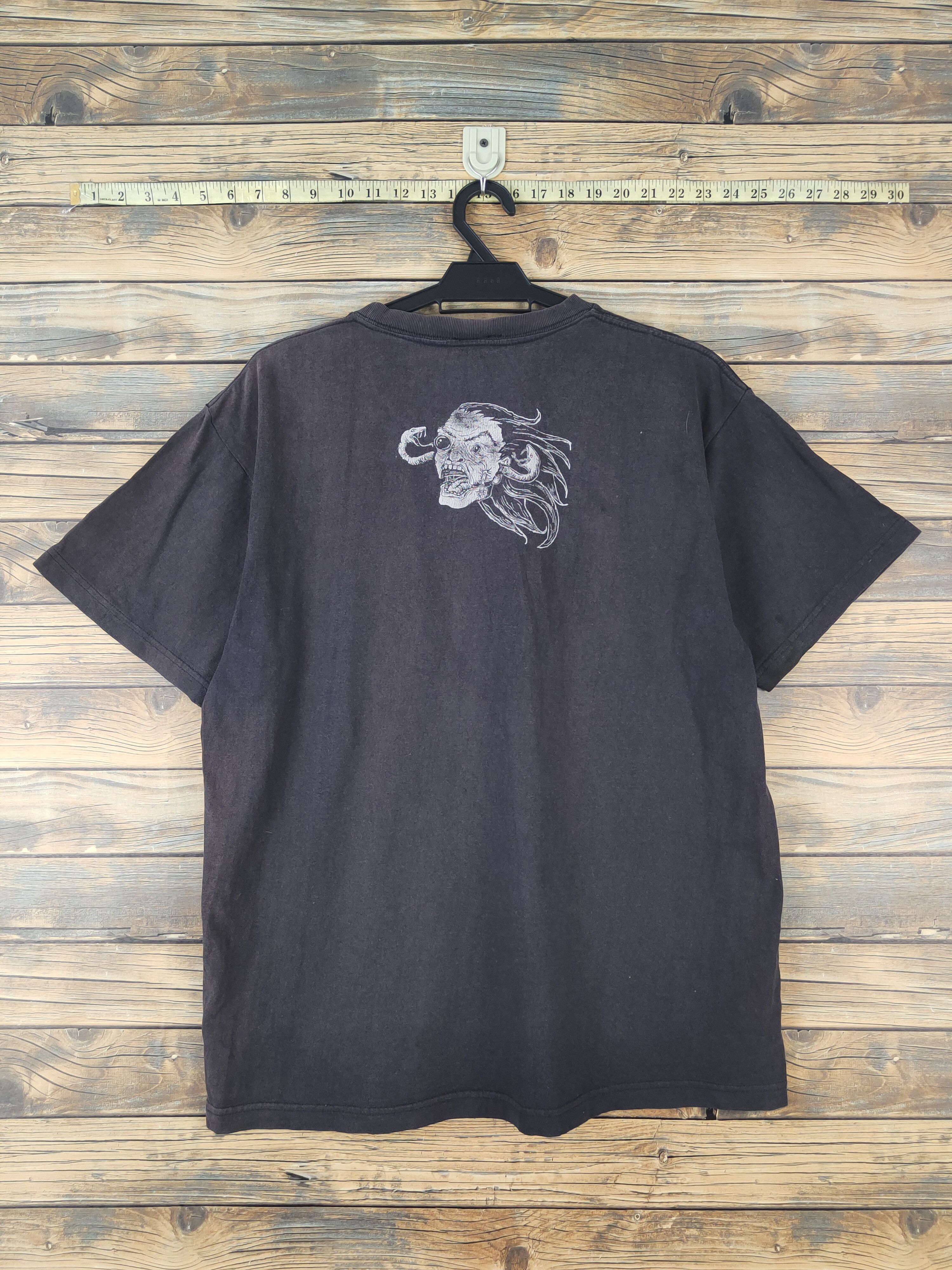 Japanese Brand × Vintage A.W.K Black Faded Short Sleeve T-shirts #632 Size US L / EU 52-54 / 3 - 8 Thumbnail