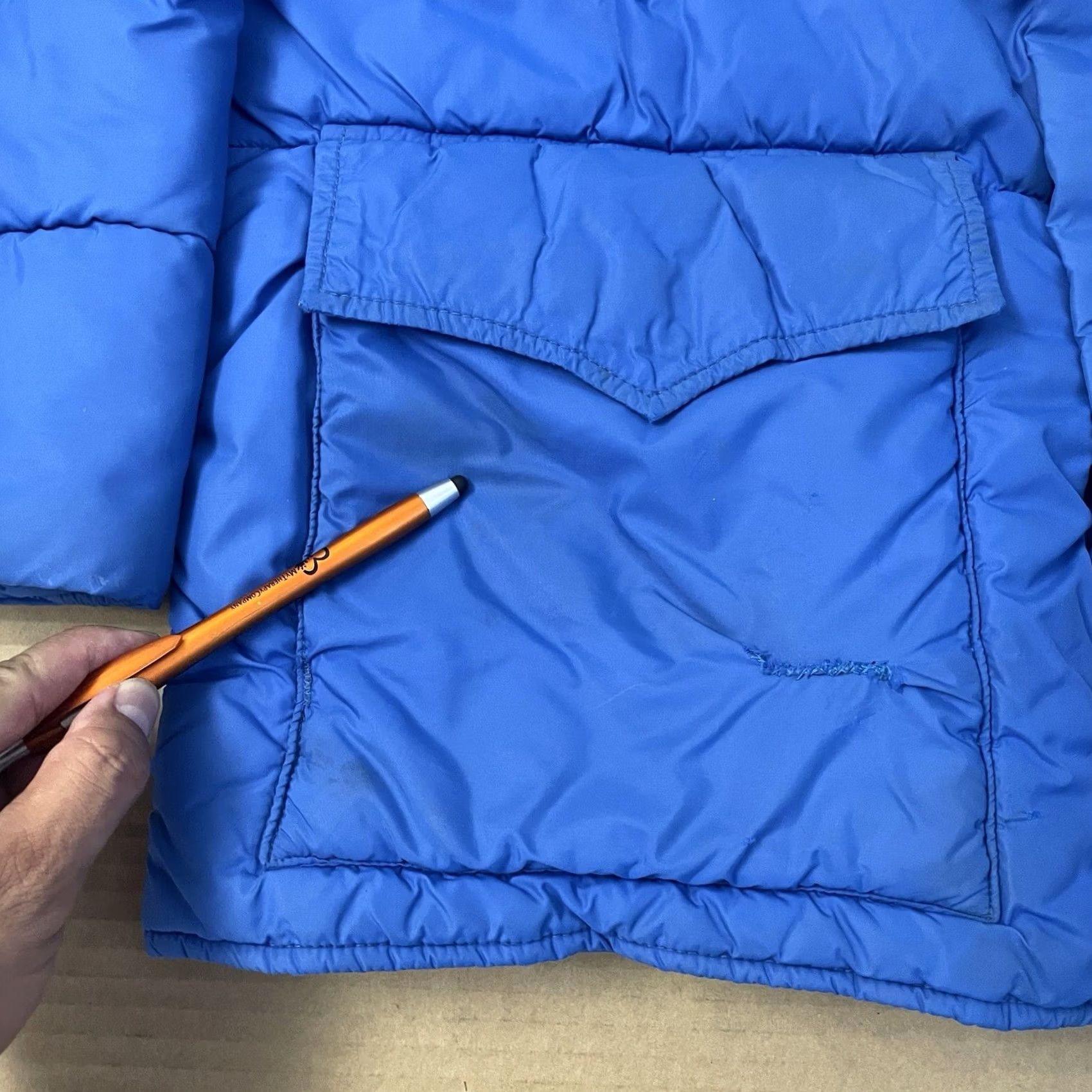 Vintage VINTAGE Woolrich Jacket Adult Large Blue Snap Button Pockets Quilted 60s Mens Size US L / EU 52-54 / 3 - 3 Thumbnail