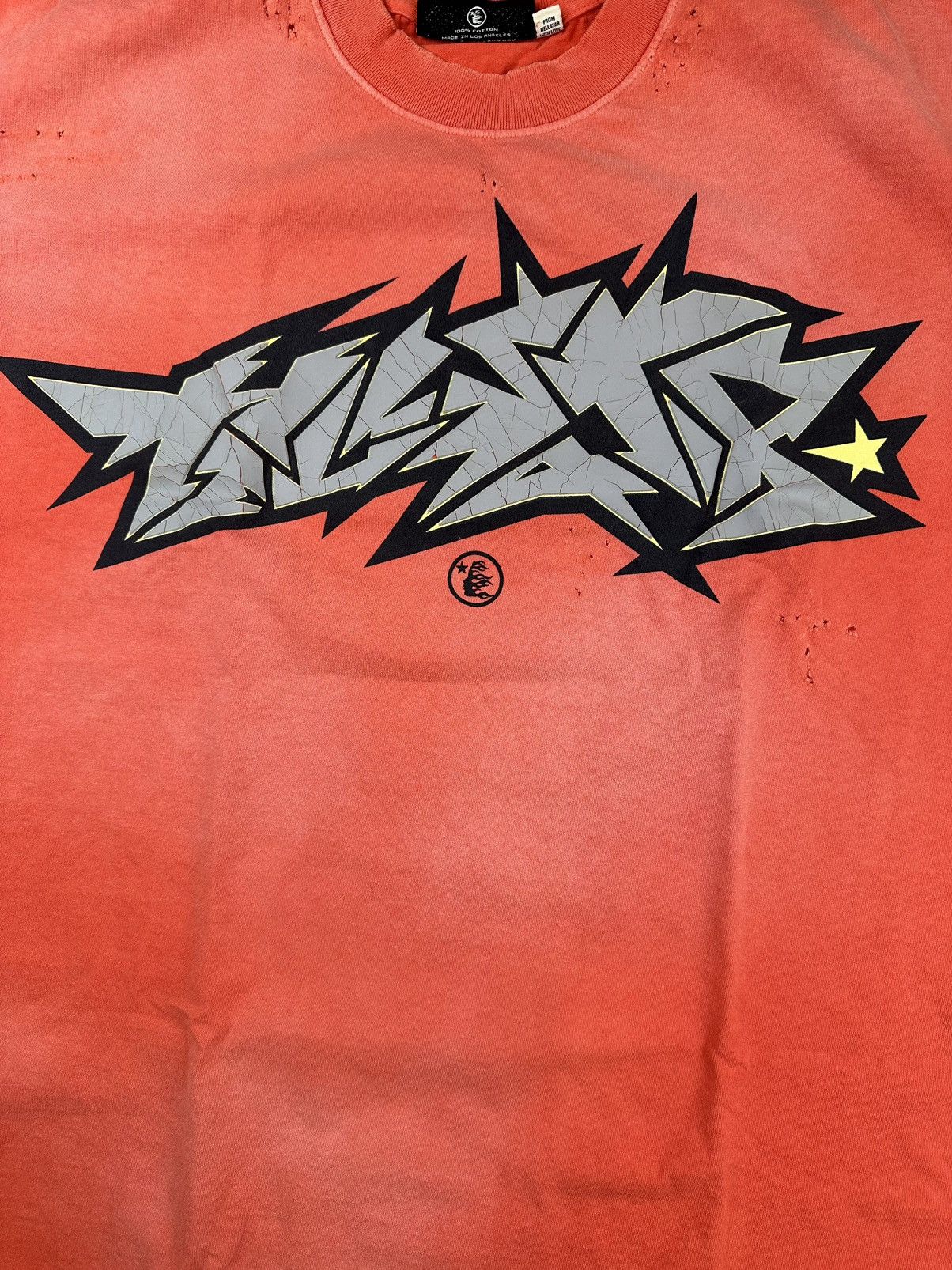 HELLSTAR Hellstar Cracked Print T-shirt Size US XXL / EU 58 / 5 - 2 Thumbnail