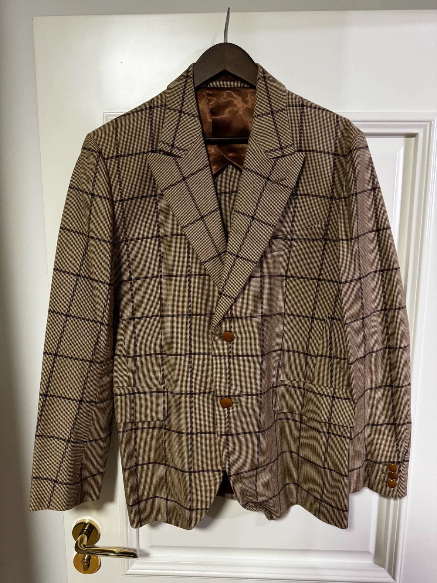 Japanese Brand Haversack Vintage Plaid Suit Jacket Size US M / EU 48-50 / 2 - 1 Thumbnail