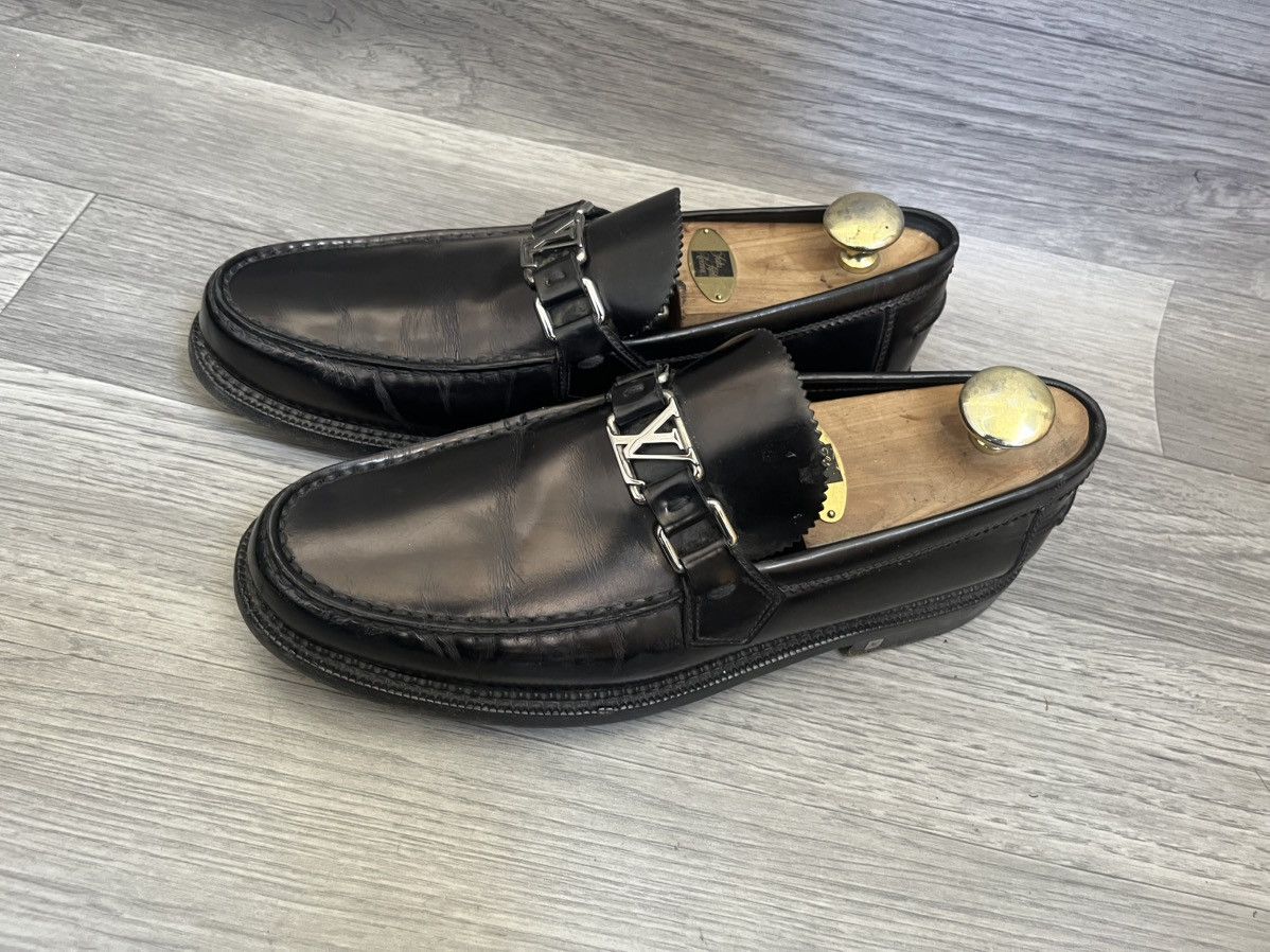 Louis Vuitton Louis Vuitton major penny loafers lv logo Size US 8 / EU 41 - 5 Thumbnail