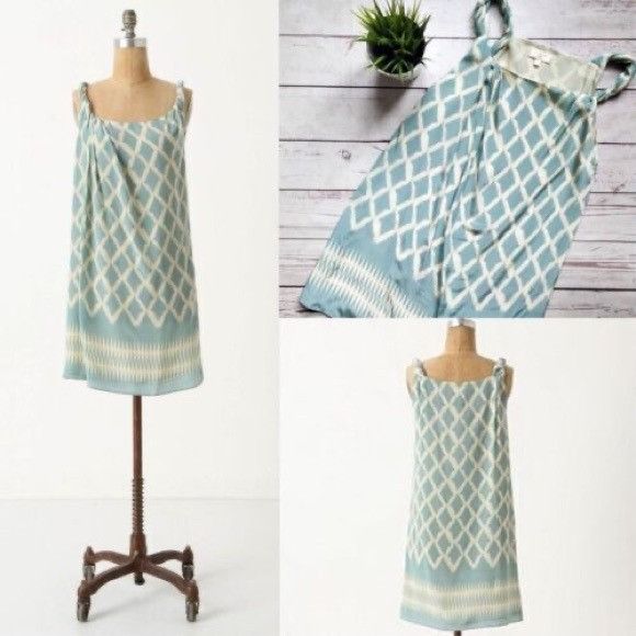 Anthropologie Moulinette Soeurs Anthropologie Silk Mini Dress Size 6 Twist Size M / US 6-8 / IT 42-44 - 2 Thumbnail