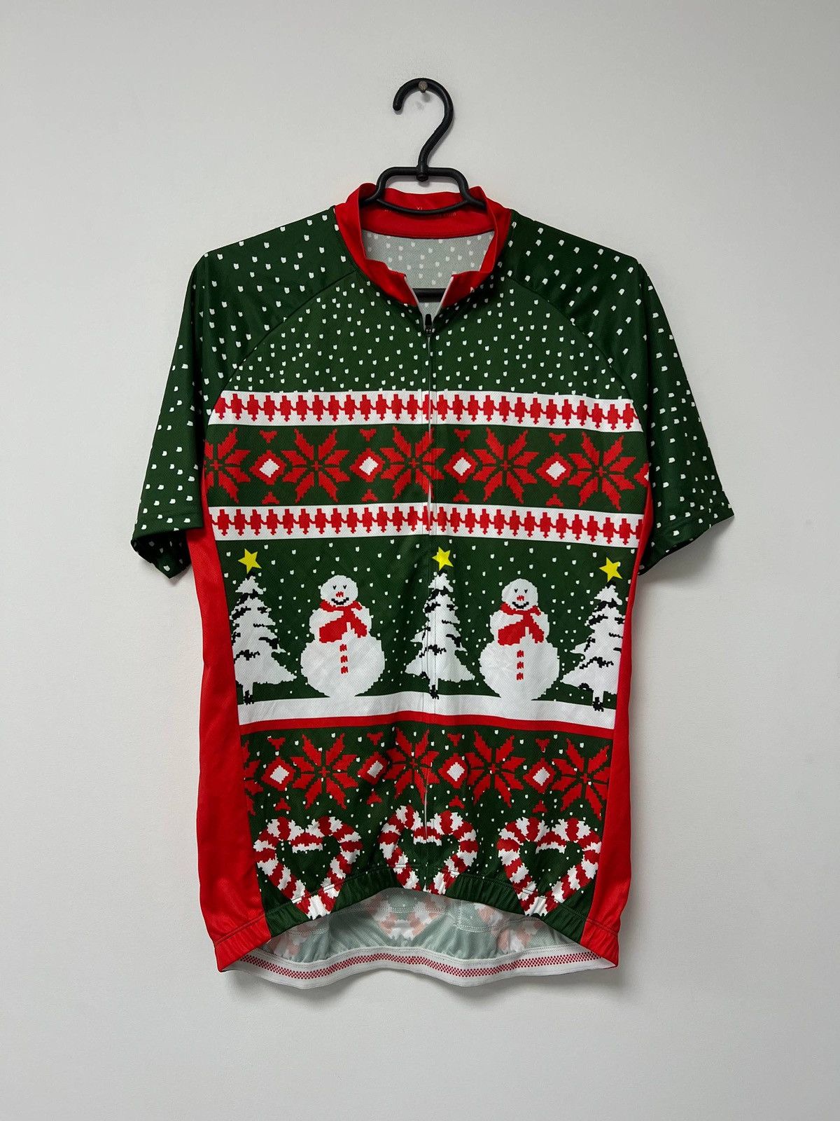 Other Vintage Christmas Holiday Cycling Jersey Racing Bicycle XL Size US XL / EU 56 / 4 - 2 Thumbnail