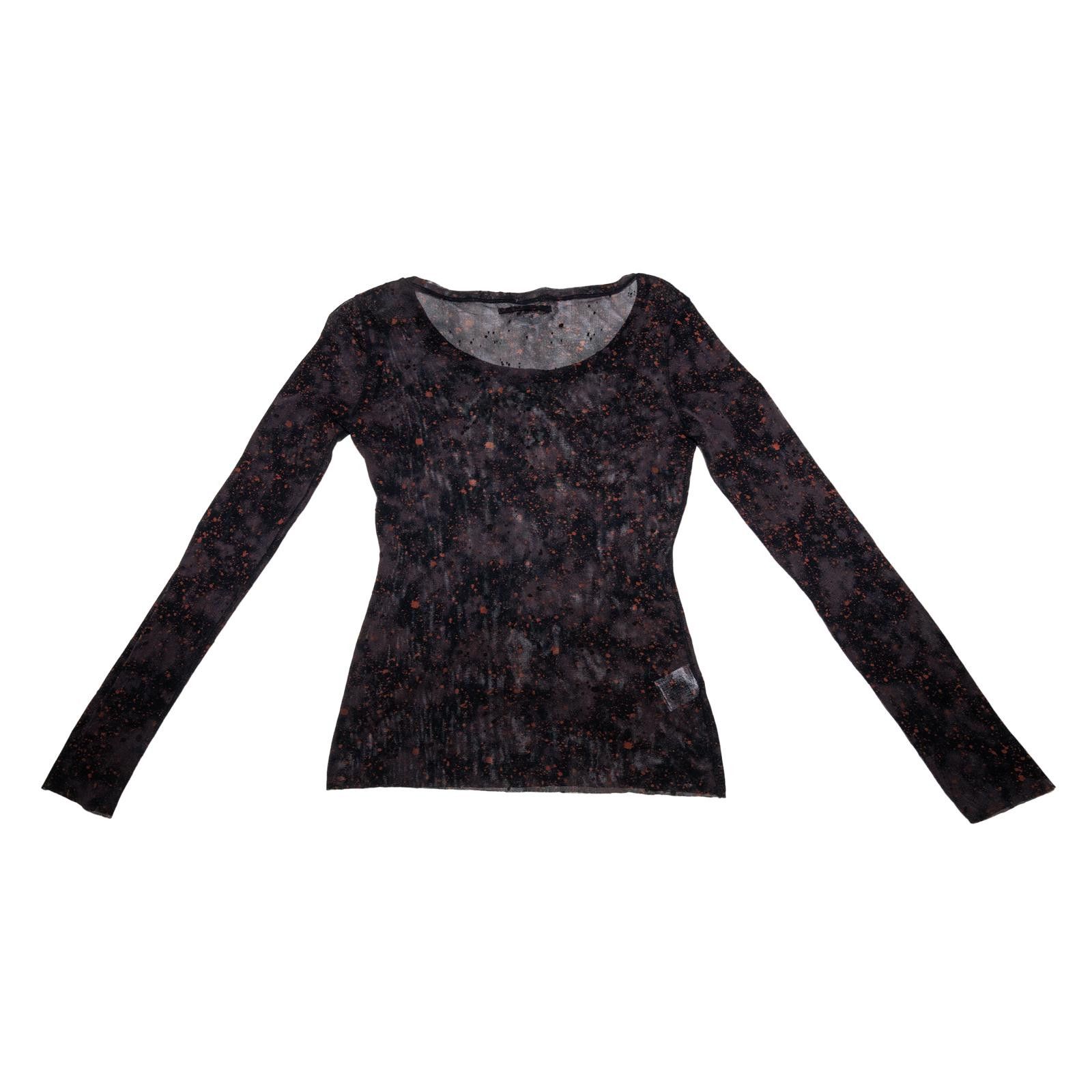 Jean Paul Gaultier Jean Paul Gaultier Femme Paint Splatter Sheer Women's Shirt Size M / US 6-8 / IT 42-44 - 2 Thumbnail