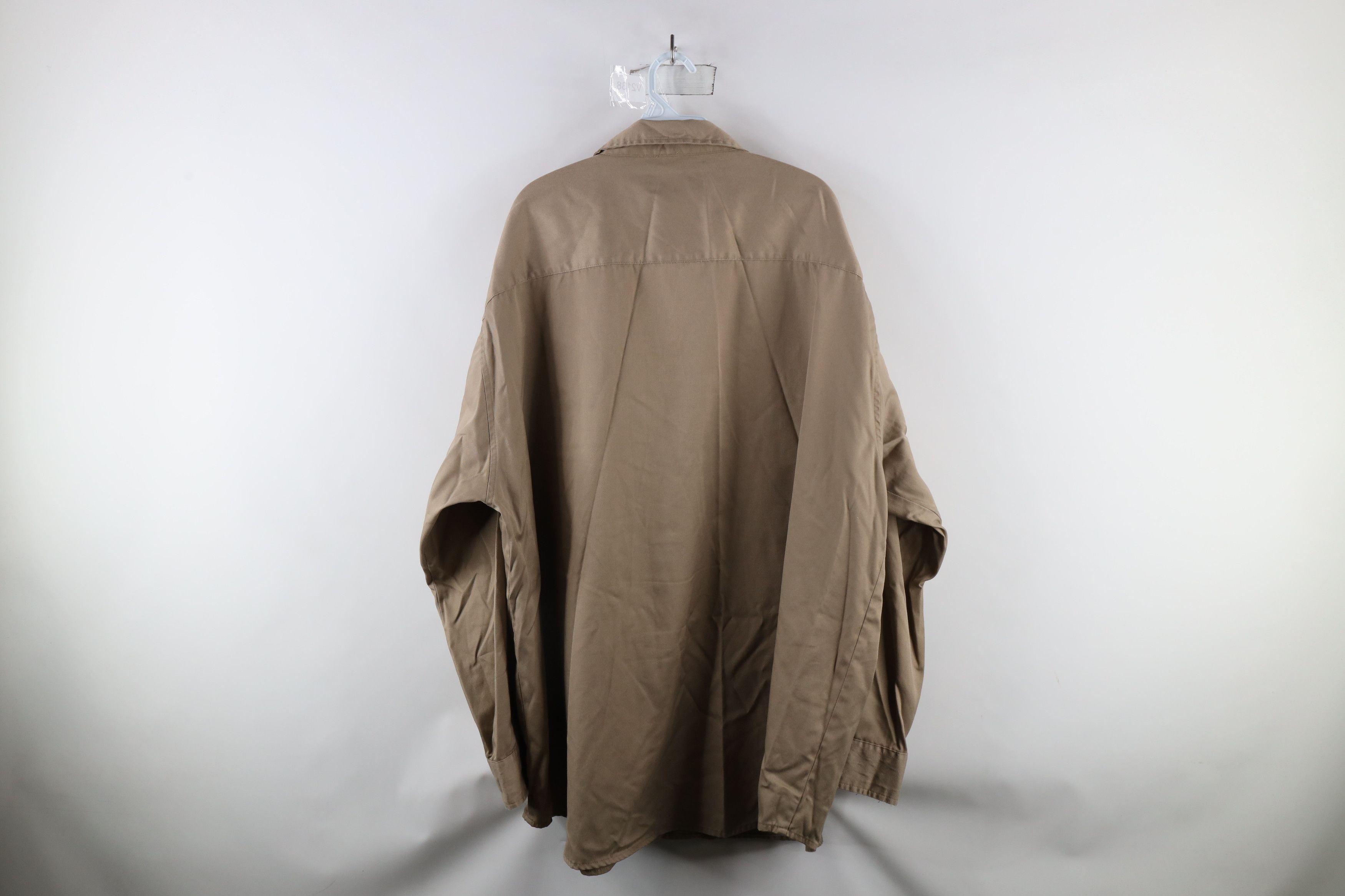 Vintage Vintage 90s Big Mac Workwear Collared Button Shirt Brown Size US XXL / EU 58 / 5 - 11 Thumbnail