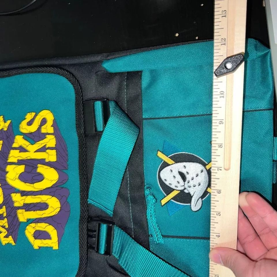 Vintage Mighty Ducks Retreat Backpack Bag NHL Nasco Little America Size ONE SIZE - 7 Thumbnail