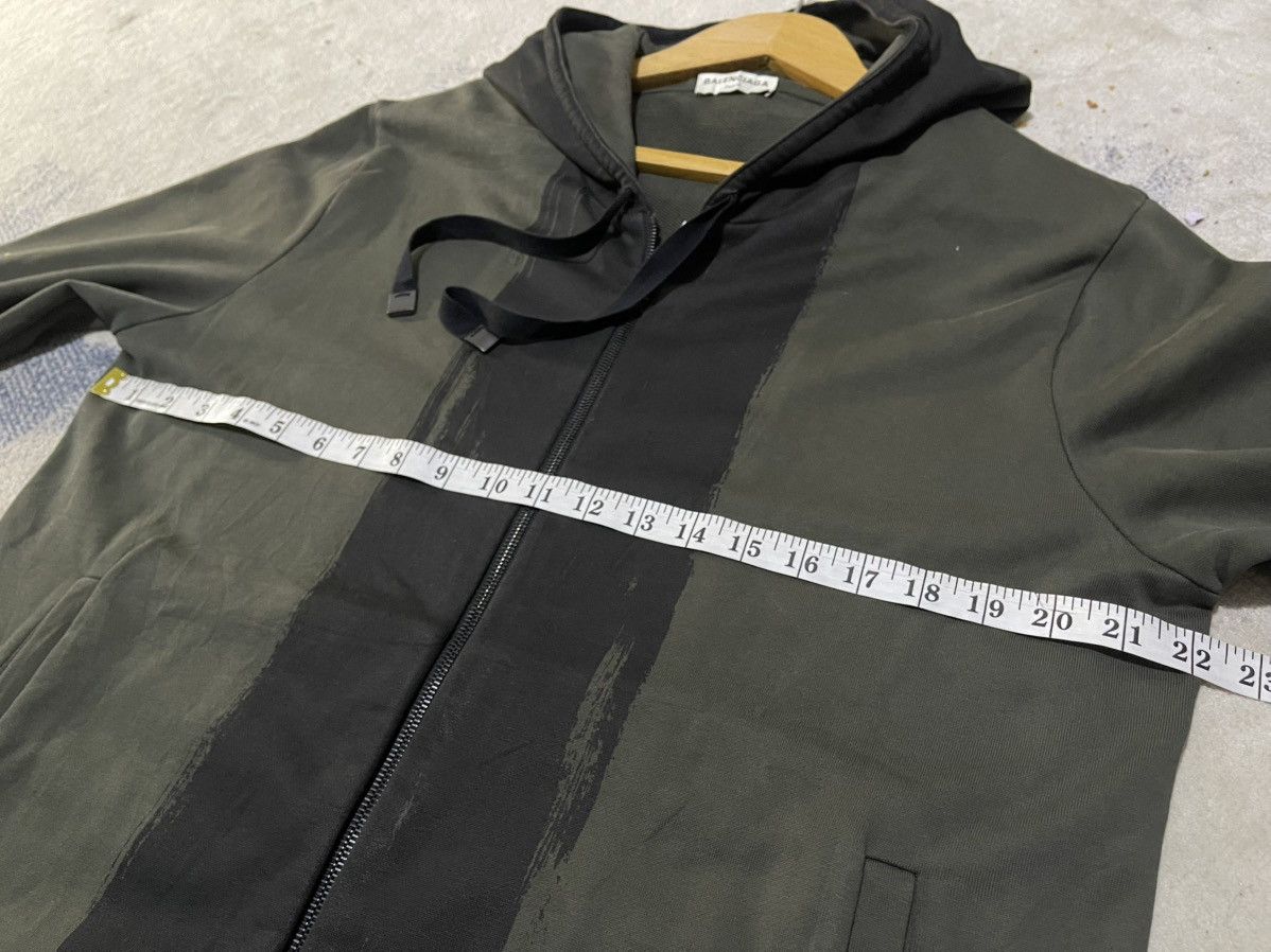 Balenciaga Balenciaga Brush stroke print hoodie in dark green Size US XL / EU 56 / 4 - 21 Thumbnail