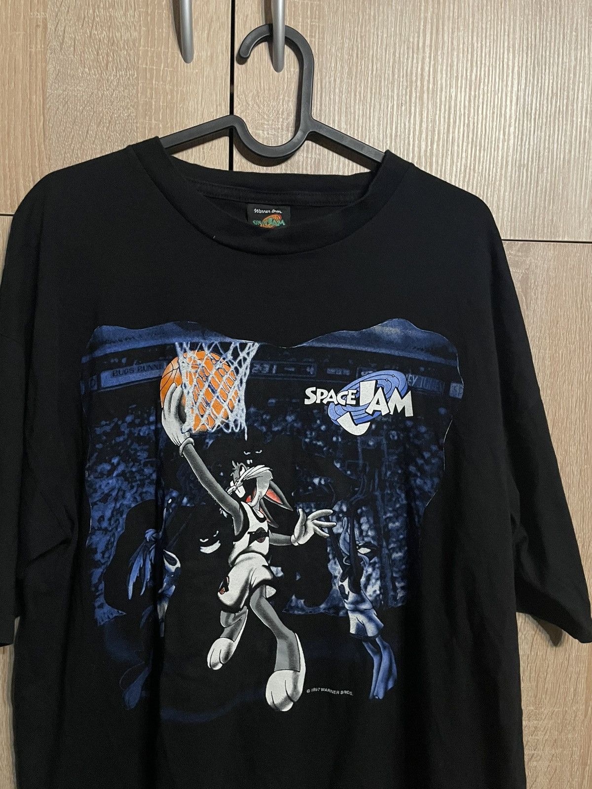Vintage × Warner Bros Space jam vintage 90s Warner Bros 1997 archive retro tee Size US L / EU 52-54 / 3 - 4 Thumbnail