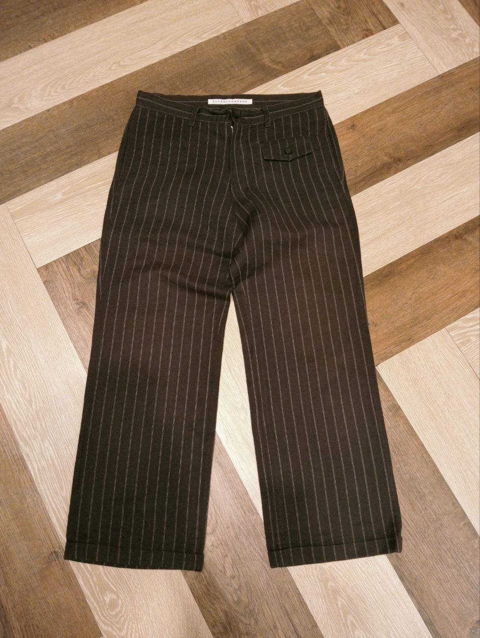 Issey Miyake VINTAGE ISSEY MIYAKE SUNAO KUWAHARA STRIPED PANTS Size 30" / US 8 / IT 44 - 1 Thumbnail