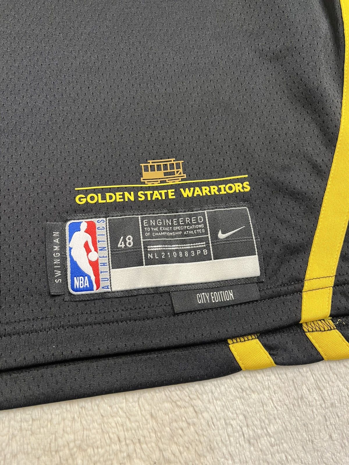 Nike Nike NBA Golden State Warriors Klay Thompson City Jersey Size US L / EU 52-54 / 3 - 3 Thumbnail