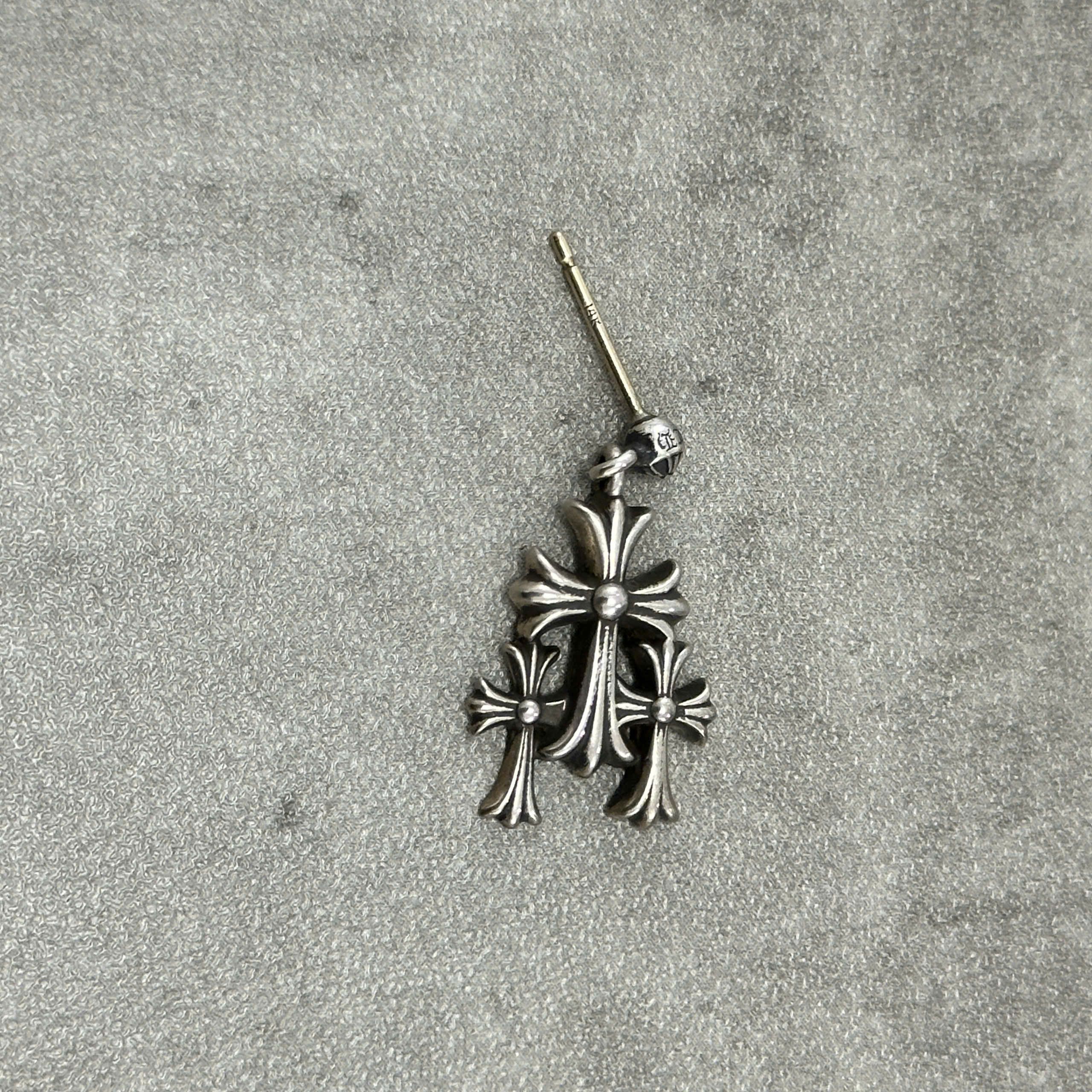 Chrome Hearts CHROME HEARTS Triple Cross Earring Size ONE SIZE - 9 Thumbnail