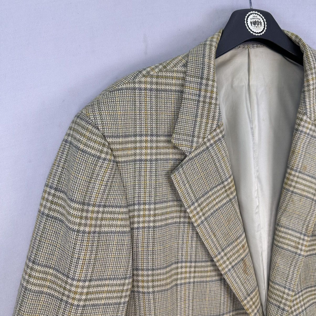 Burberry Vintage 90'a Burberrys New Wool Tartan Check Blazer Size US XL / EU 56 / 4 - 2 Thumbnail