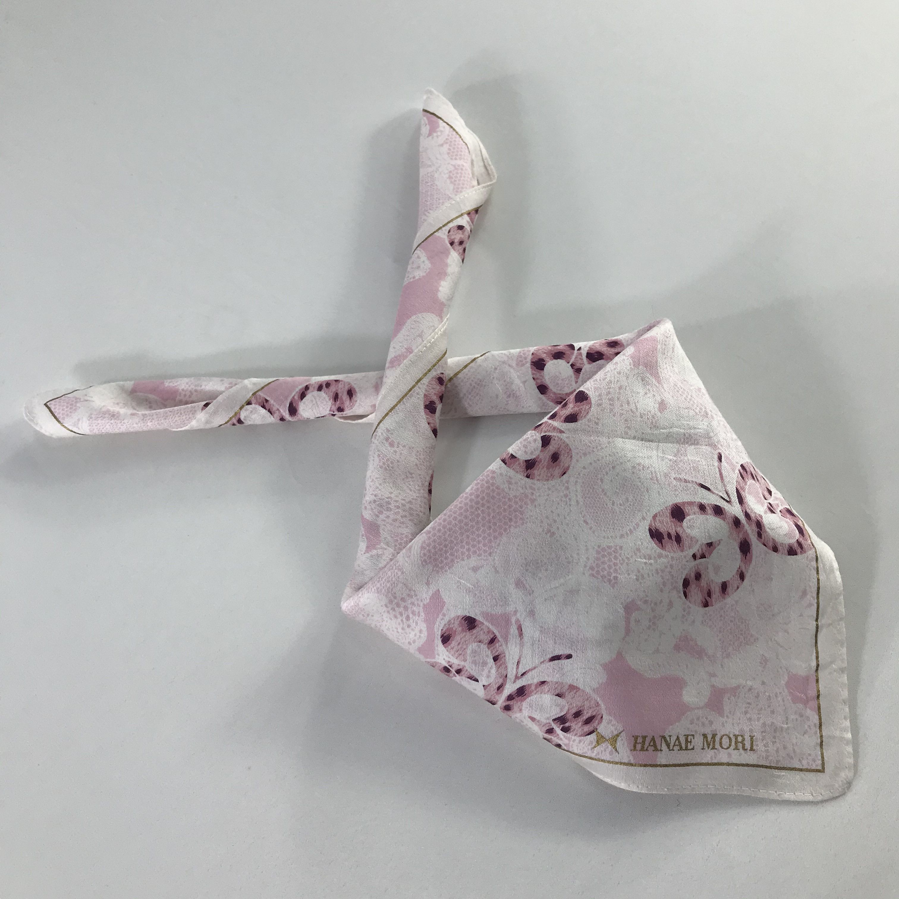 Hanae Mori × Vintage Hanae Mori Bandana / Handkerchief / Neckerchief - S893 Size ONE SIZE - 4 Thumbnail