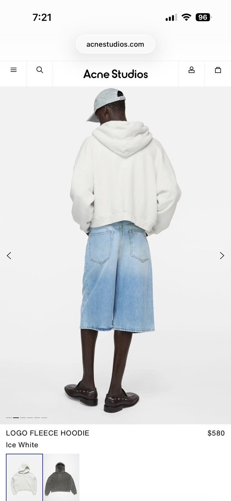 Acne Studios Acne Studios White Logo Patch Hoodie Size US S / EU 44-46 / 1 - 6 Thumbnail